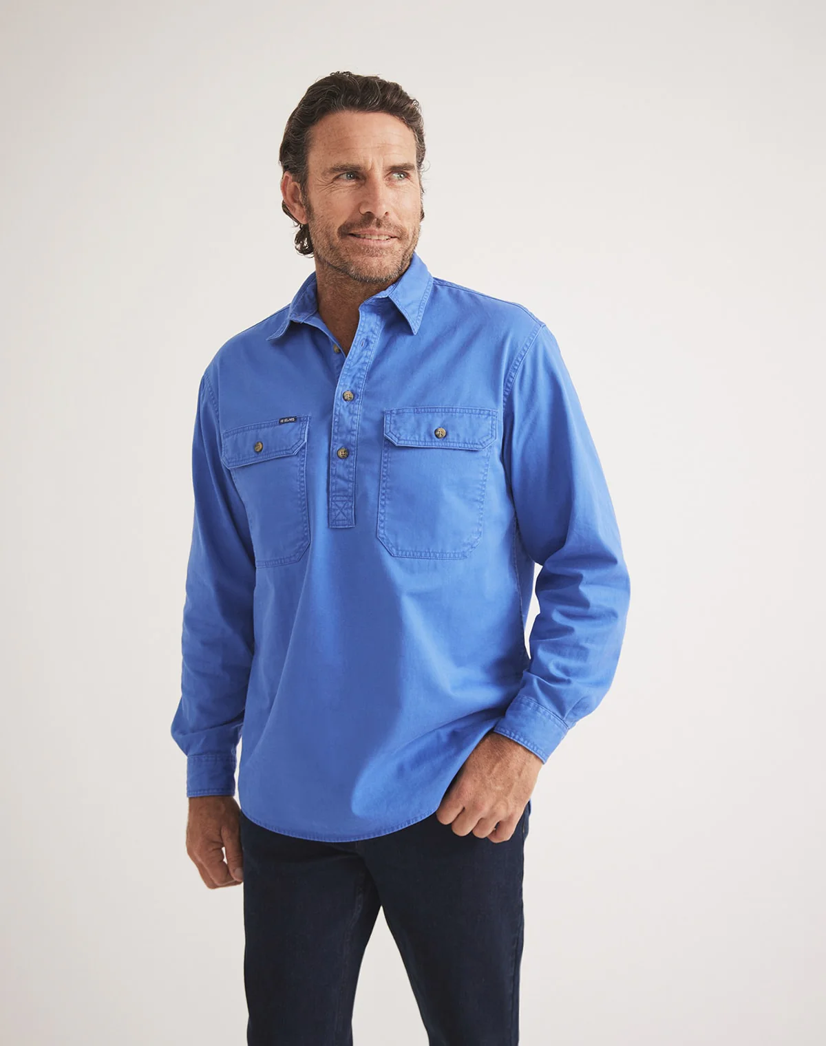 Burton Workshirt - Half Button Long Sleeve Mid Weight