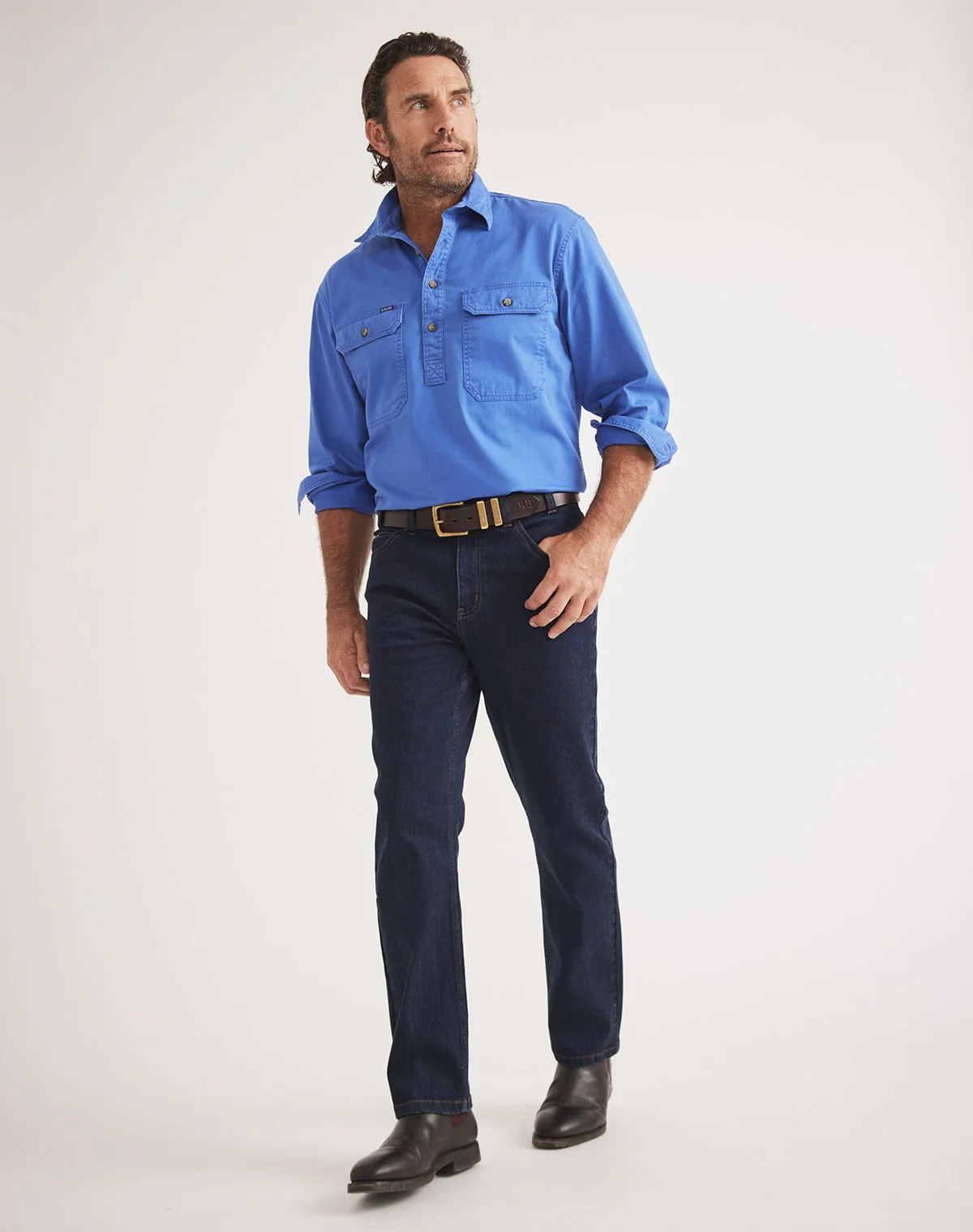 Burton Workshirt - Half Button Long Sleeve Heavy Weight - Ltd