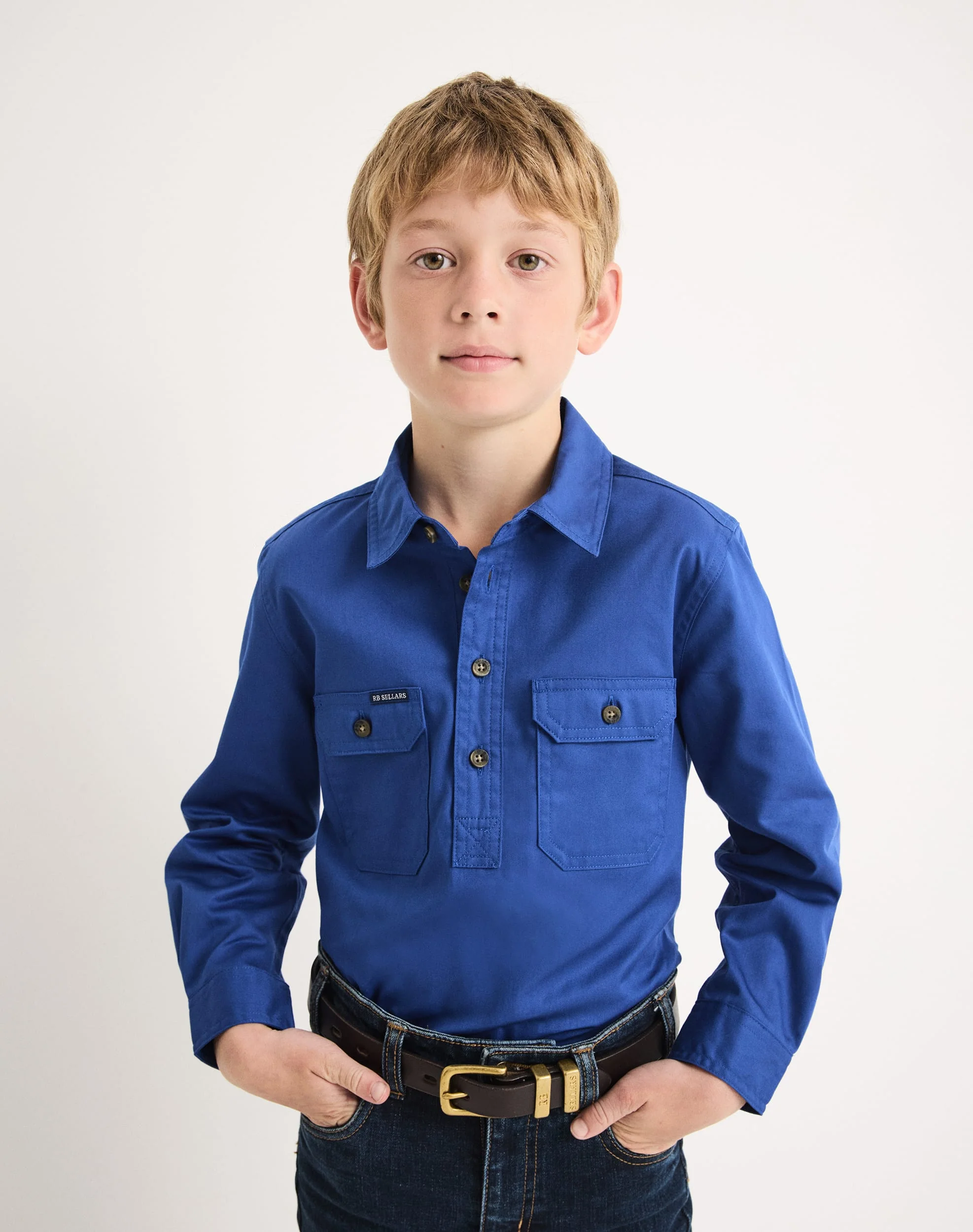 Burton Junior Workshirt - Light Weight - Australian Cotton