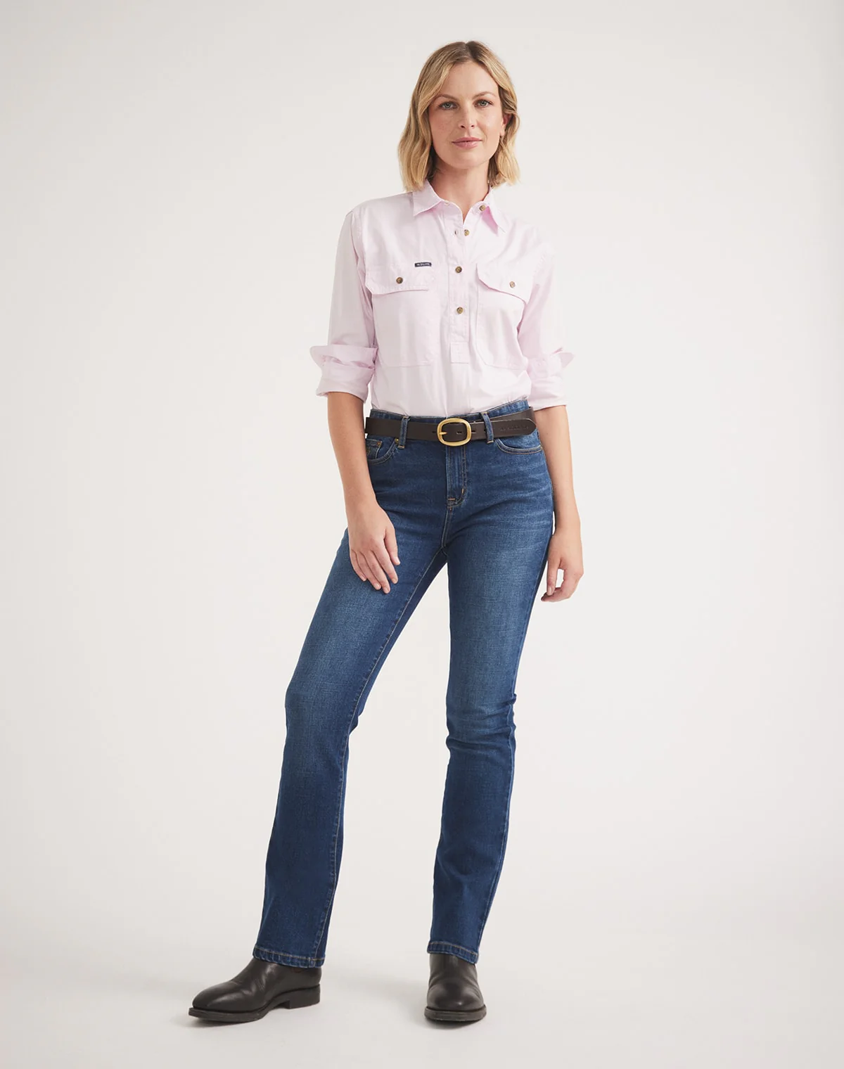 Jemma Work Jean - High Rise Bootcut 34 Inleg