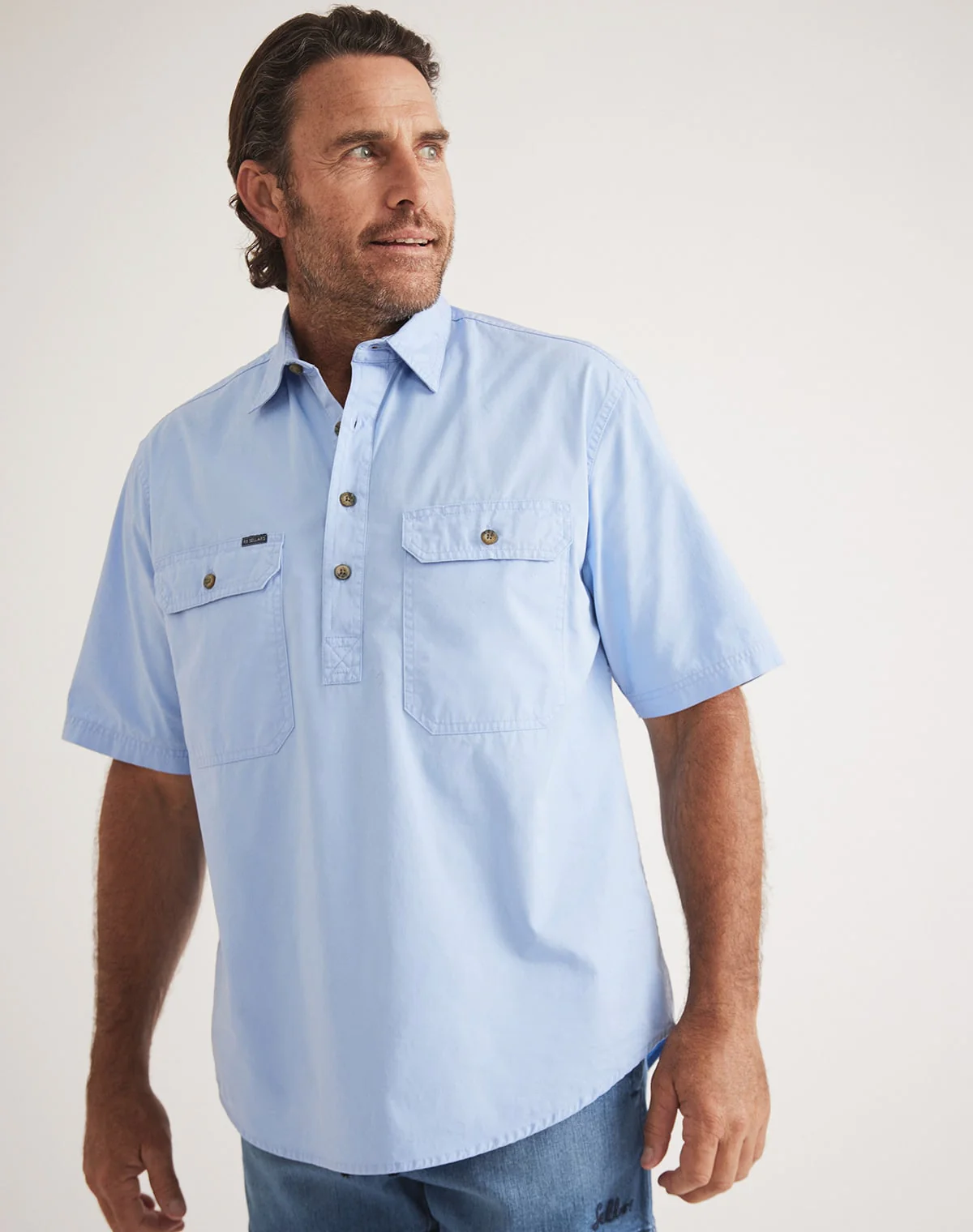 Burton Workshirt - Half Button Short Sleeve Light Weight