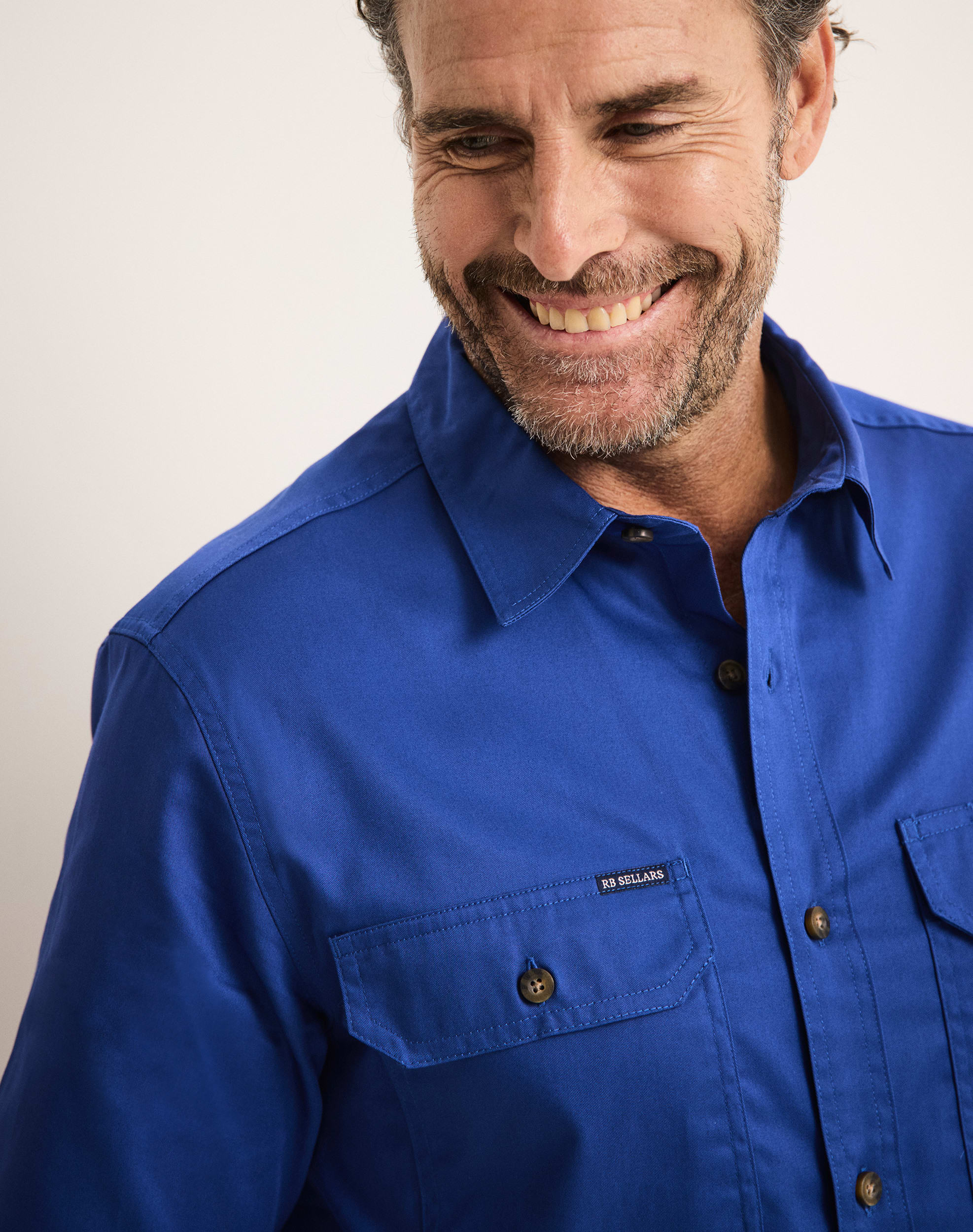 Burton Workshirt - Full Button Short Sleeve Light Weight - Australian Cotton