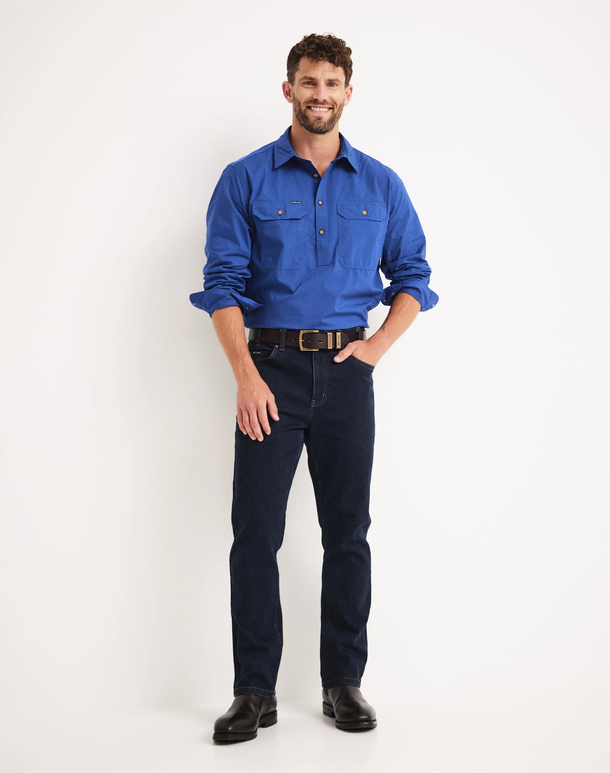 Sinclair Work Jean - Mid Rise Straight Leg 36 - Australian Cotton