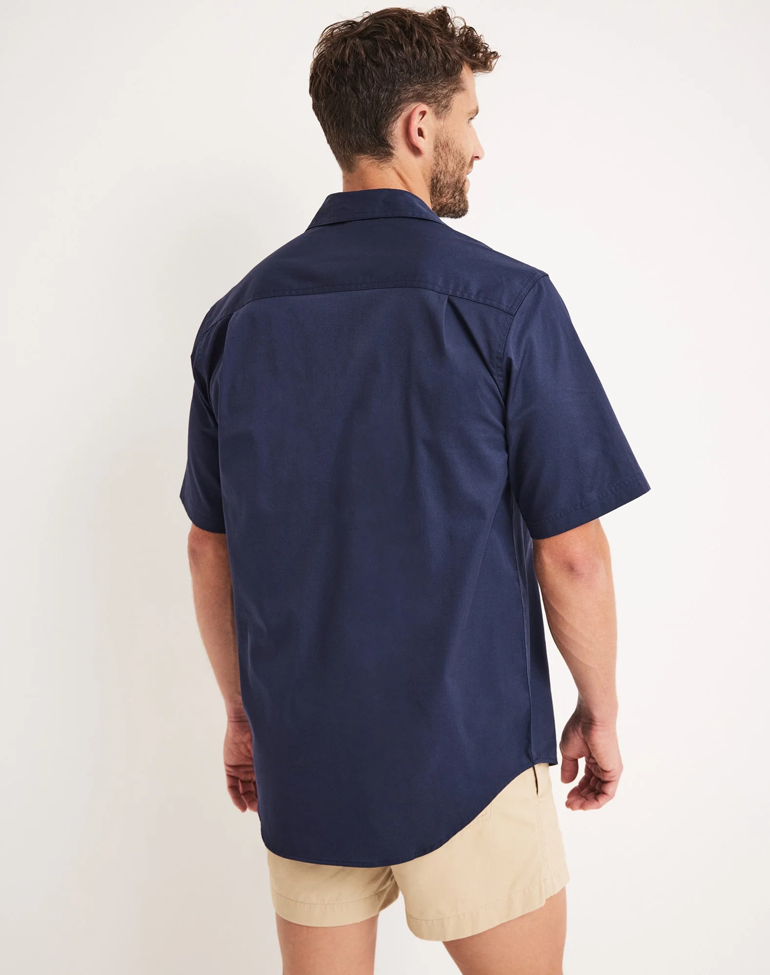 Burton Workshirt - Half Button Short Sleeve Mid Weight - Australian Cotton