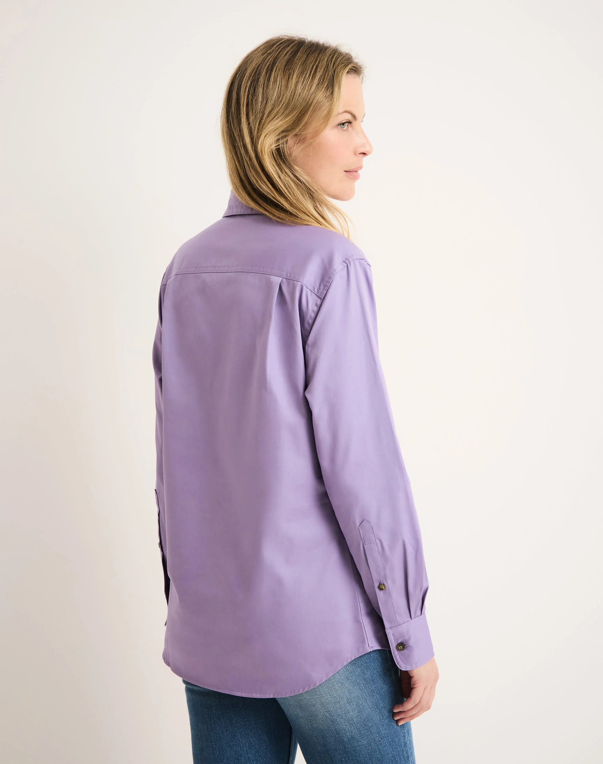 Sandy Workshirt - Half Button Long Sleeve Light Weight - Australian Cotton