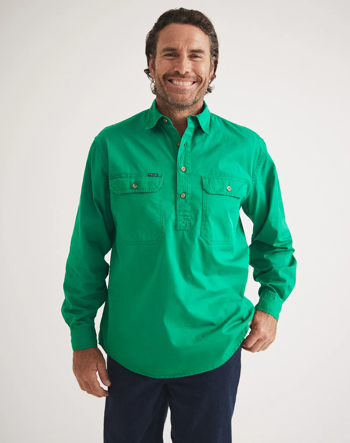 Burton Workshirt - Half Button Long Sleeve Mid Weight