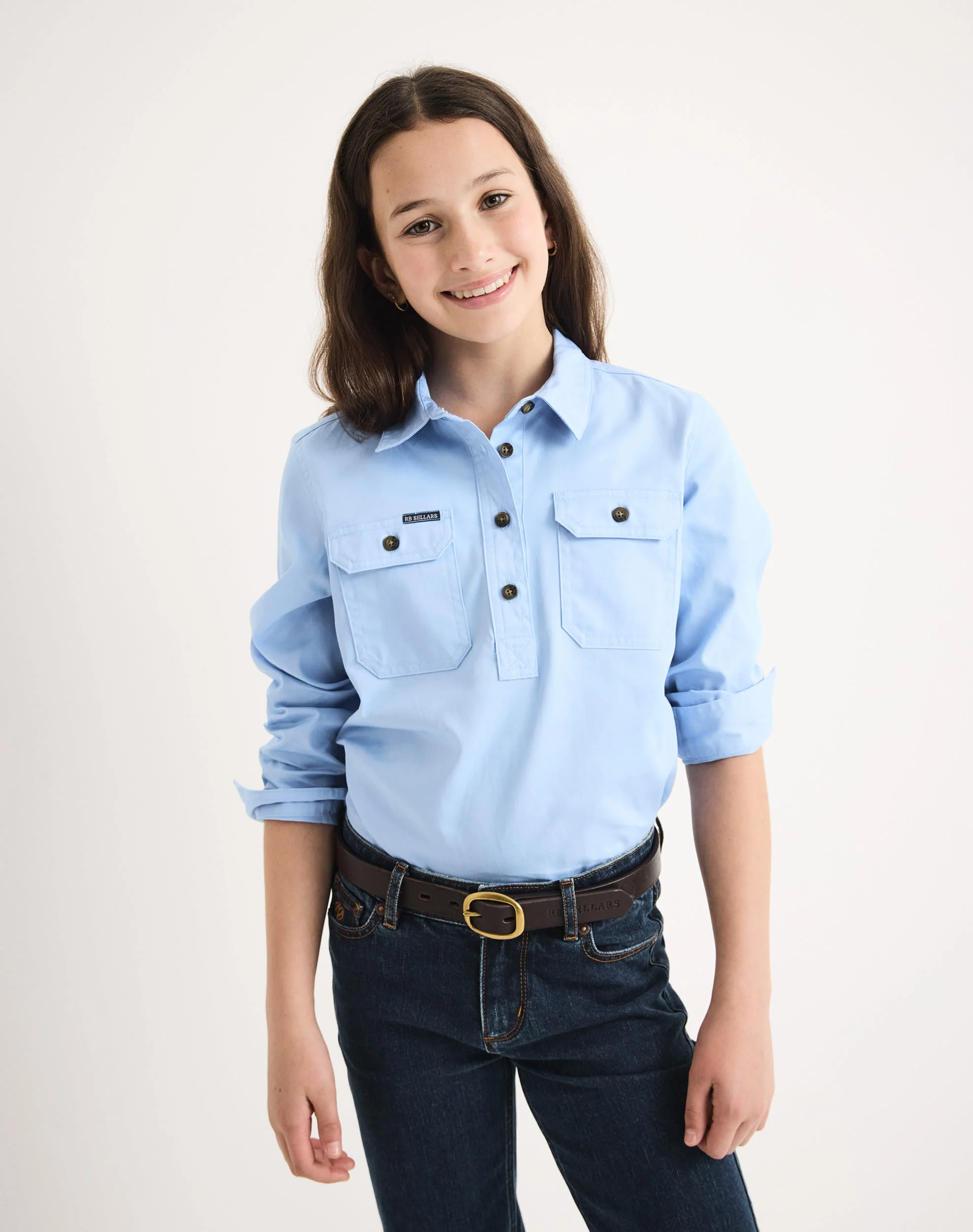 Sandy Junior Workshirt - Light Weight - Australian Cotton