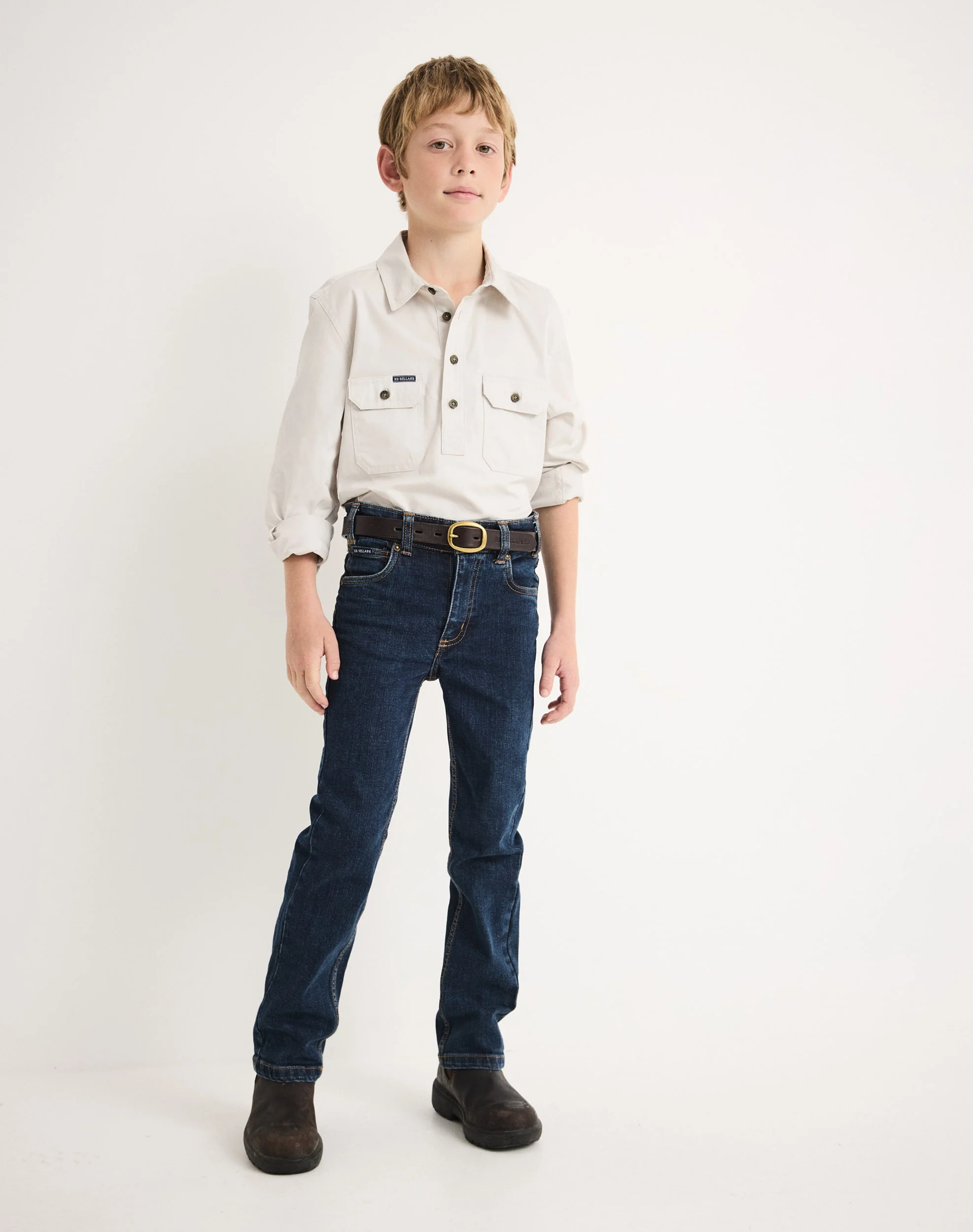 Burton Junior Workshirt - Light Weight - Australian Cotton