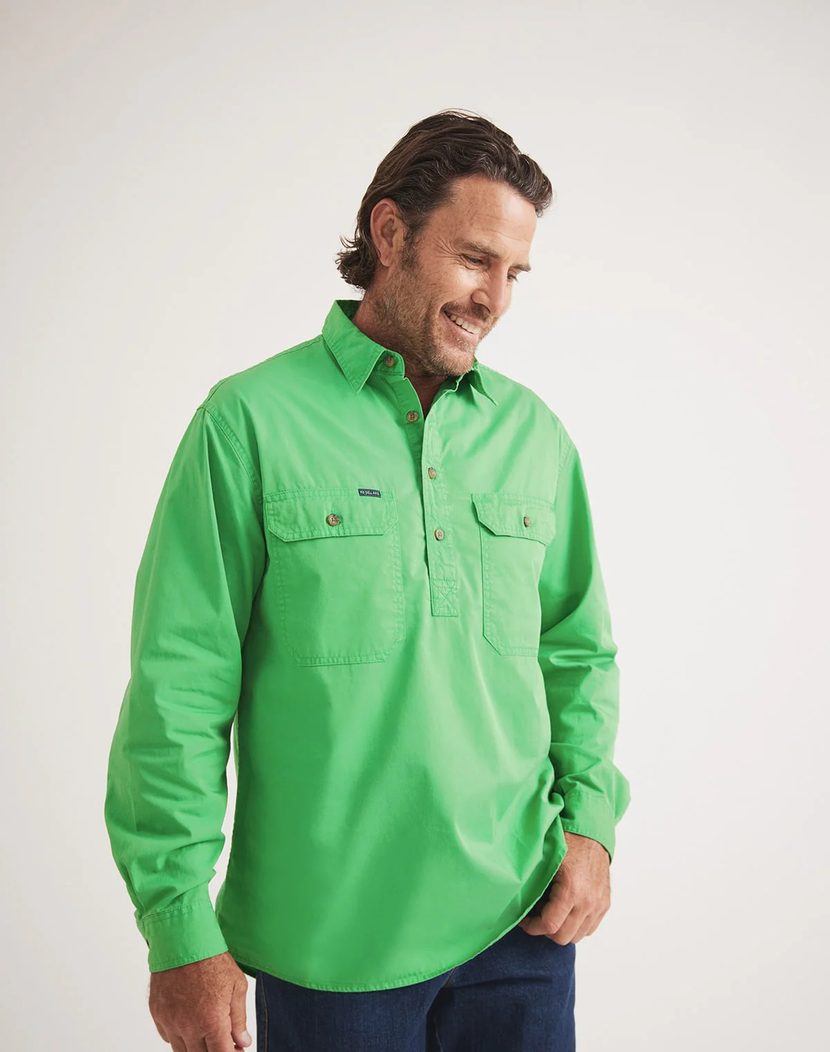 Burton Workshirt - Half Button Long Sleeve Light Weight