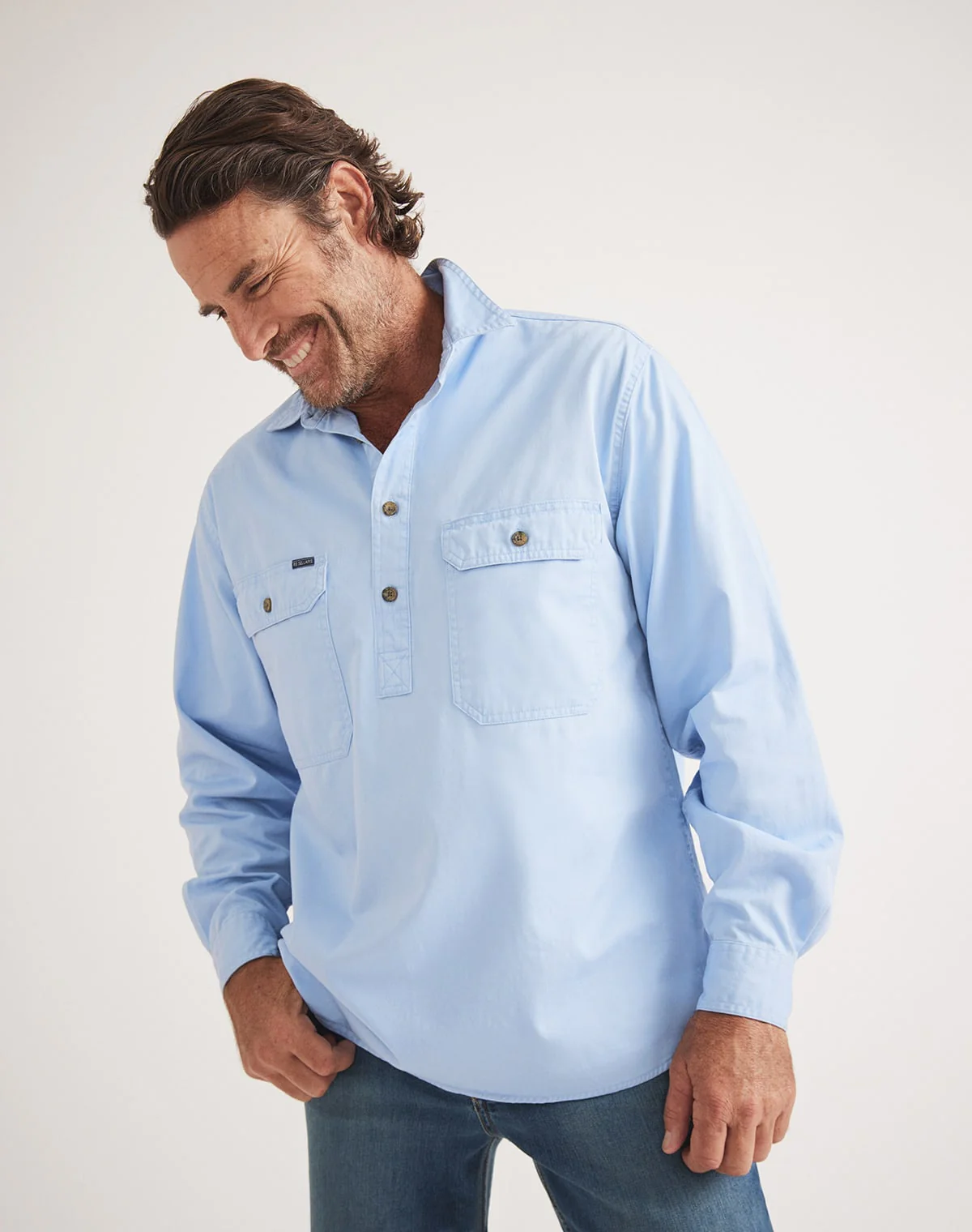 Burton Workshirt - Half Button Long Sleeve Mid Weight
