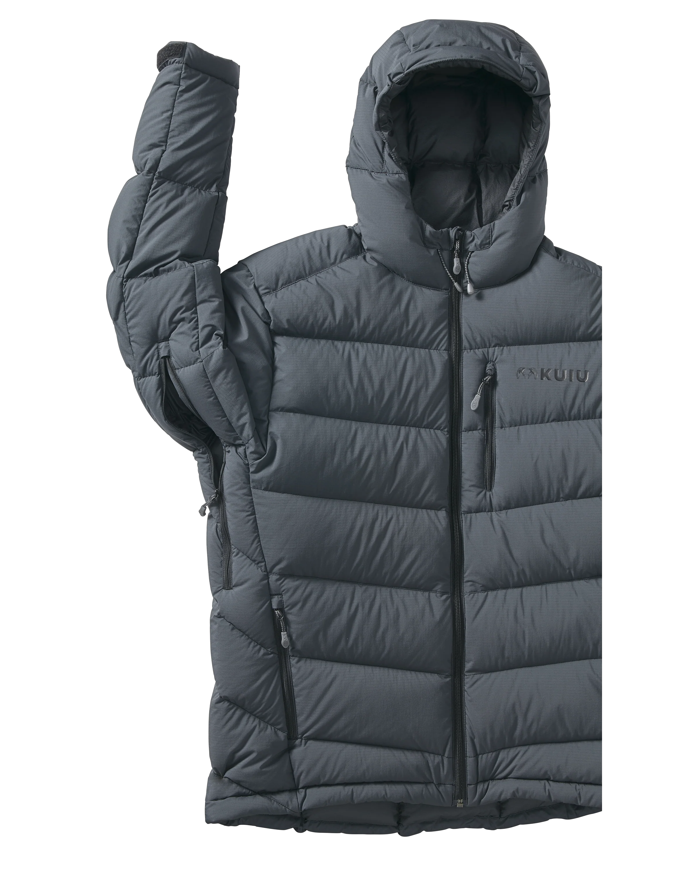 Super Down PRO Hooded Jacket | Gunmetal