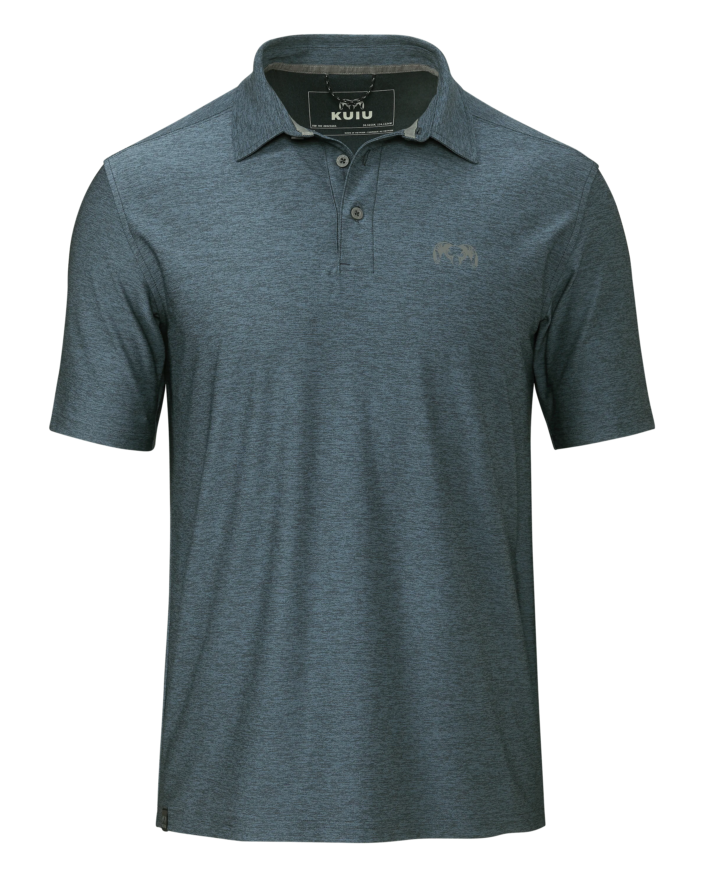KUIU Performance Polo | Heather Navy
