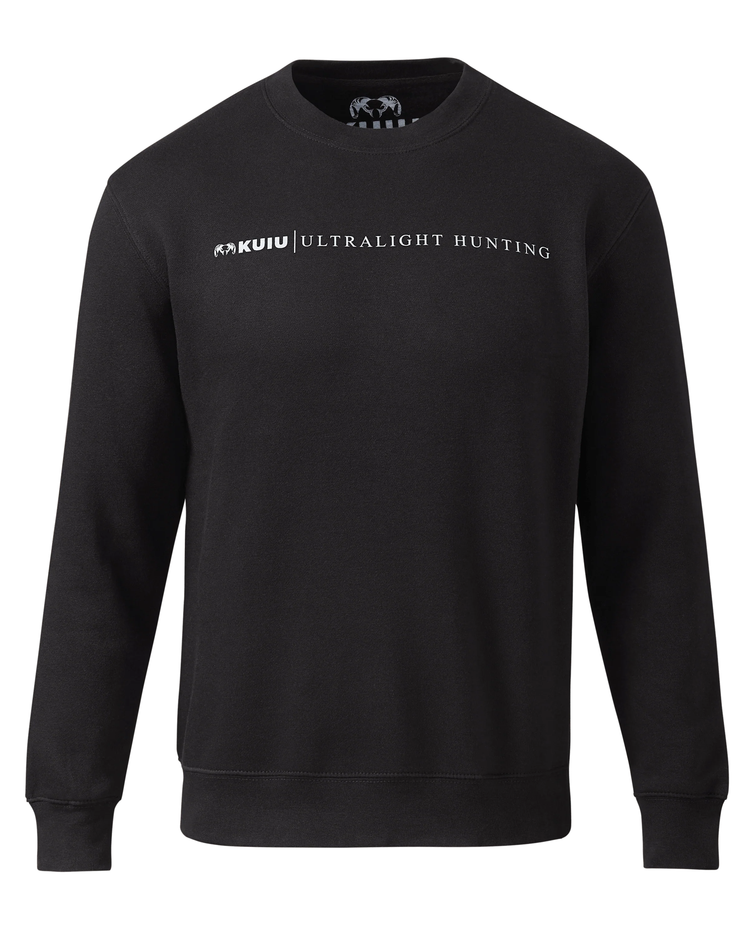 Line Logo Crewneck Sweatshirt | Black