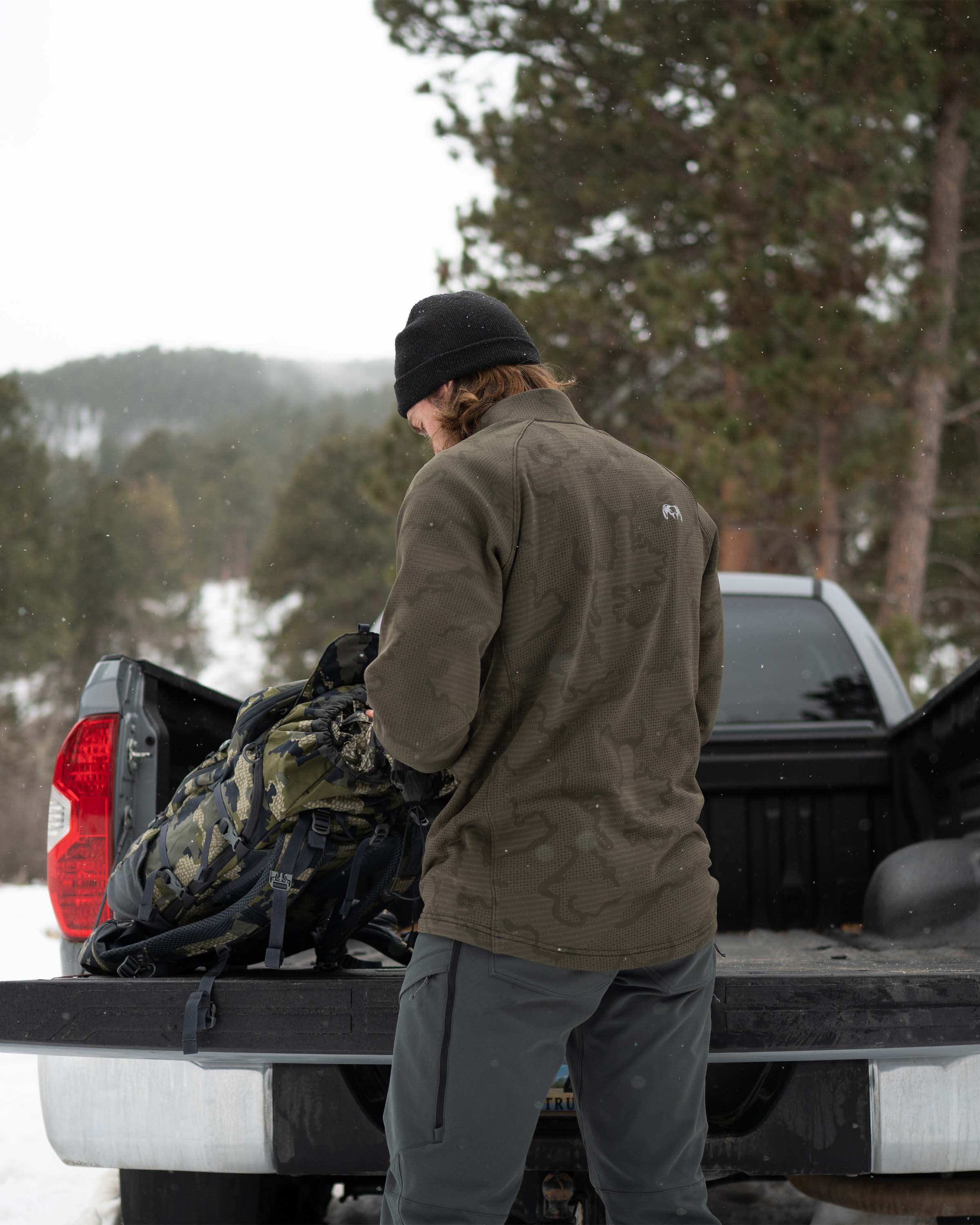 Ridgepoint Fleece Zip-T | Gunmetal