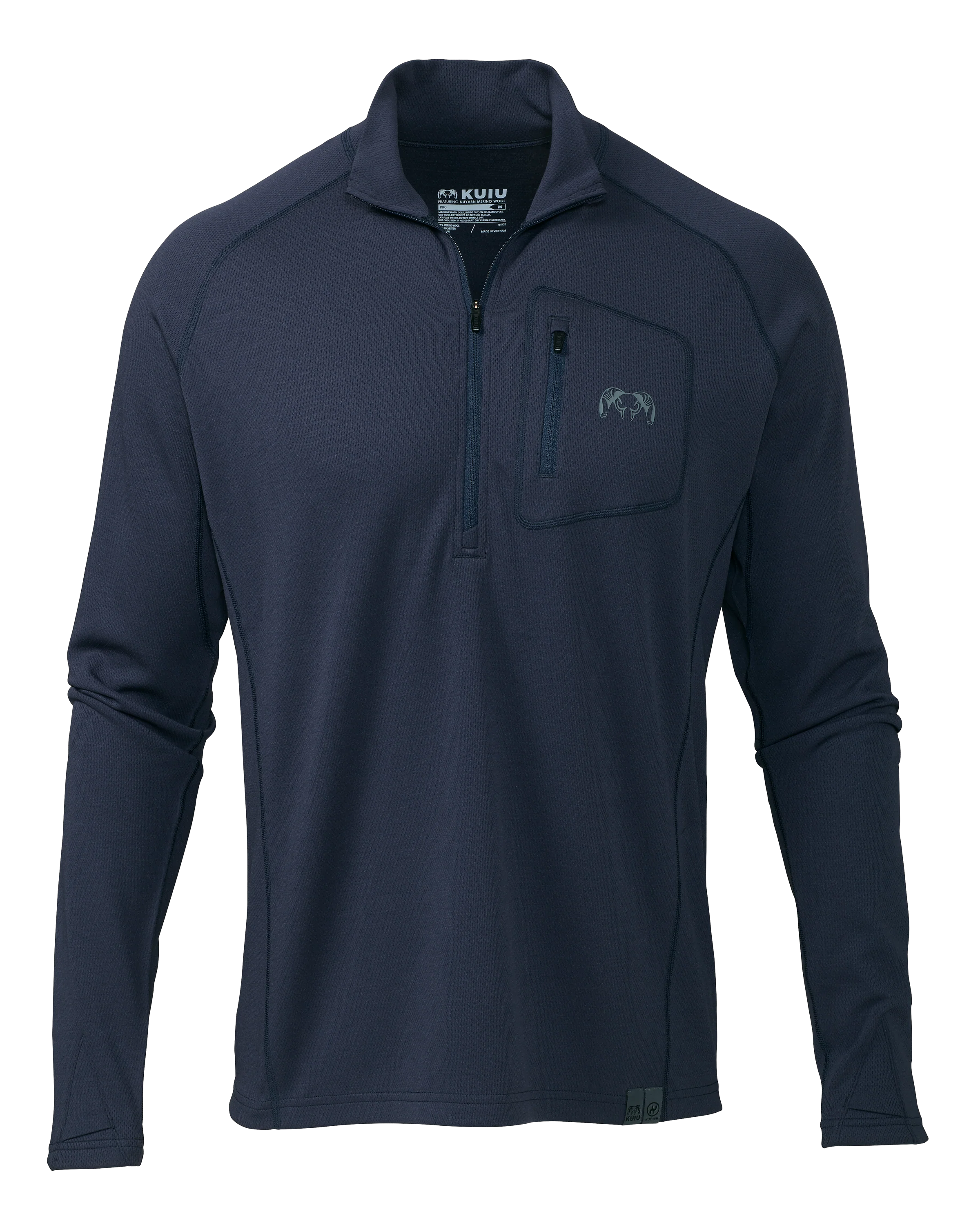 PRO Merino 200 Zip-T | Steel Blue