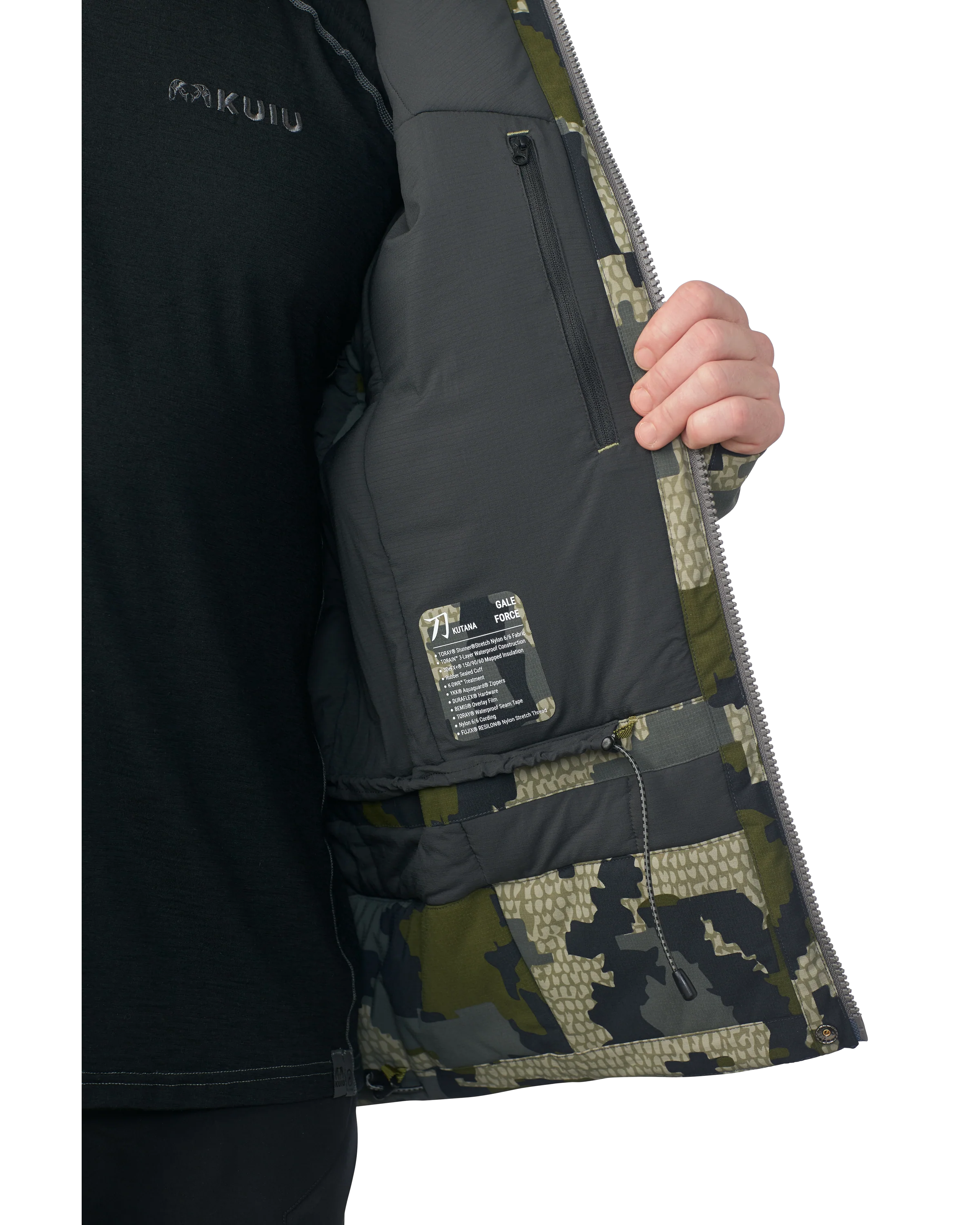 KUIU Kutana Gale Force Hooded Jacket | Verde