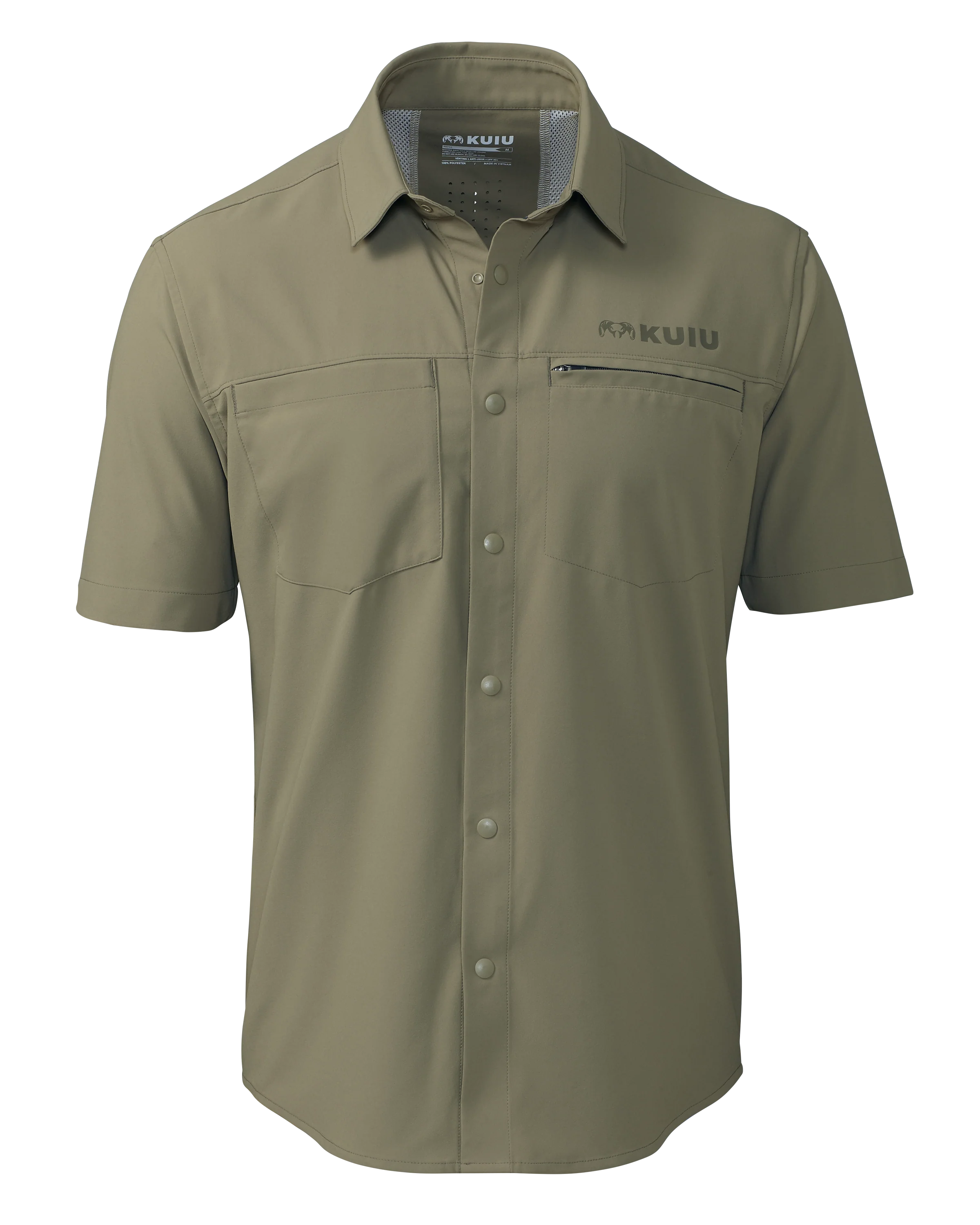Mesa Vented SS Snap Shirt | Khaki
