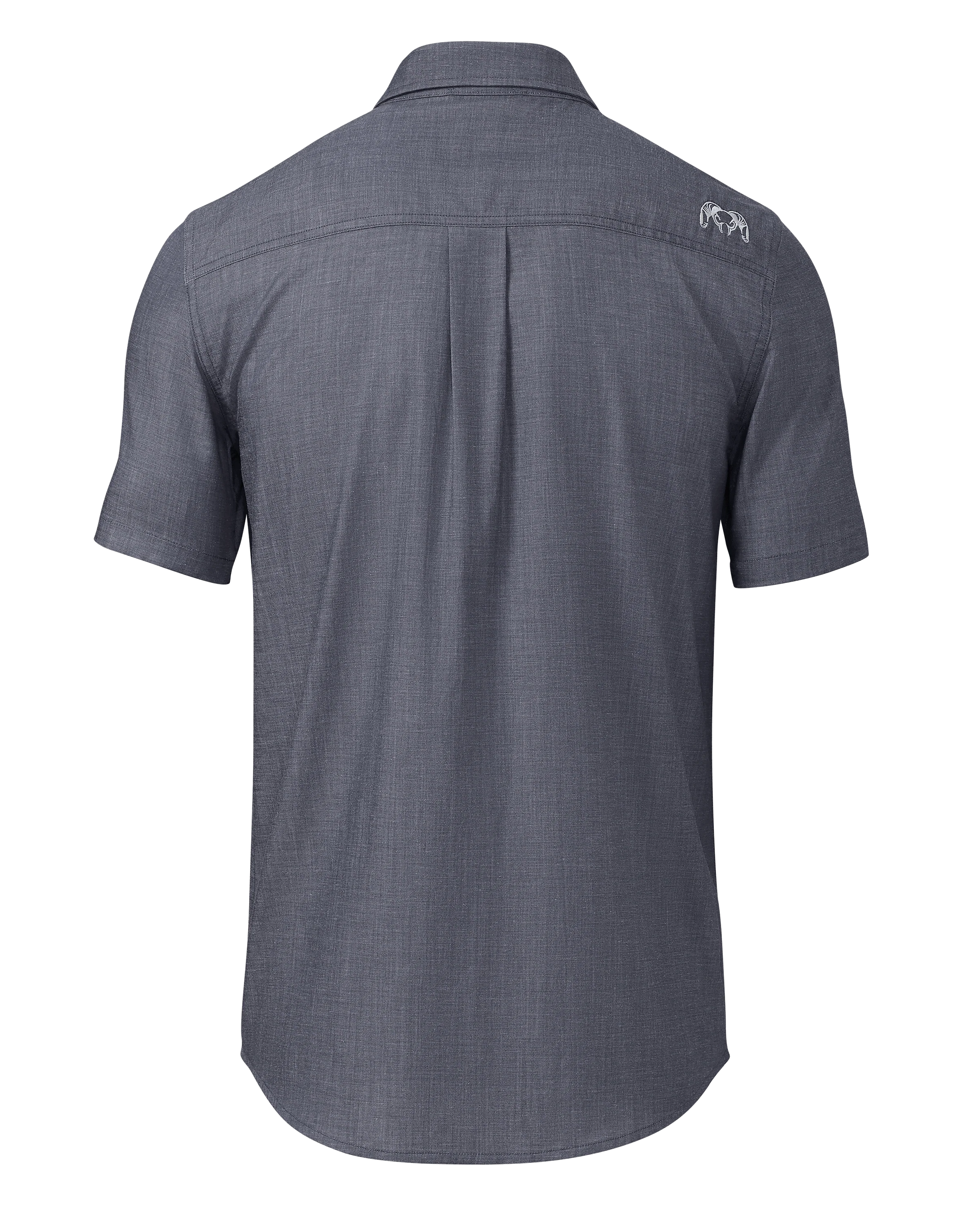 Terrace SS Shirt | Steel Blue Chambray