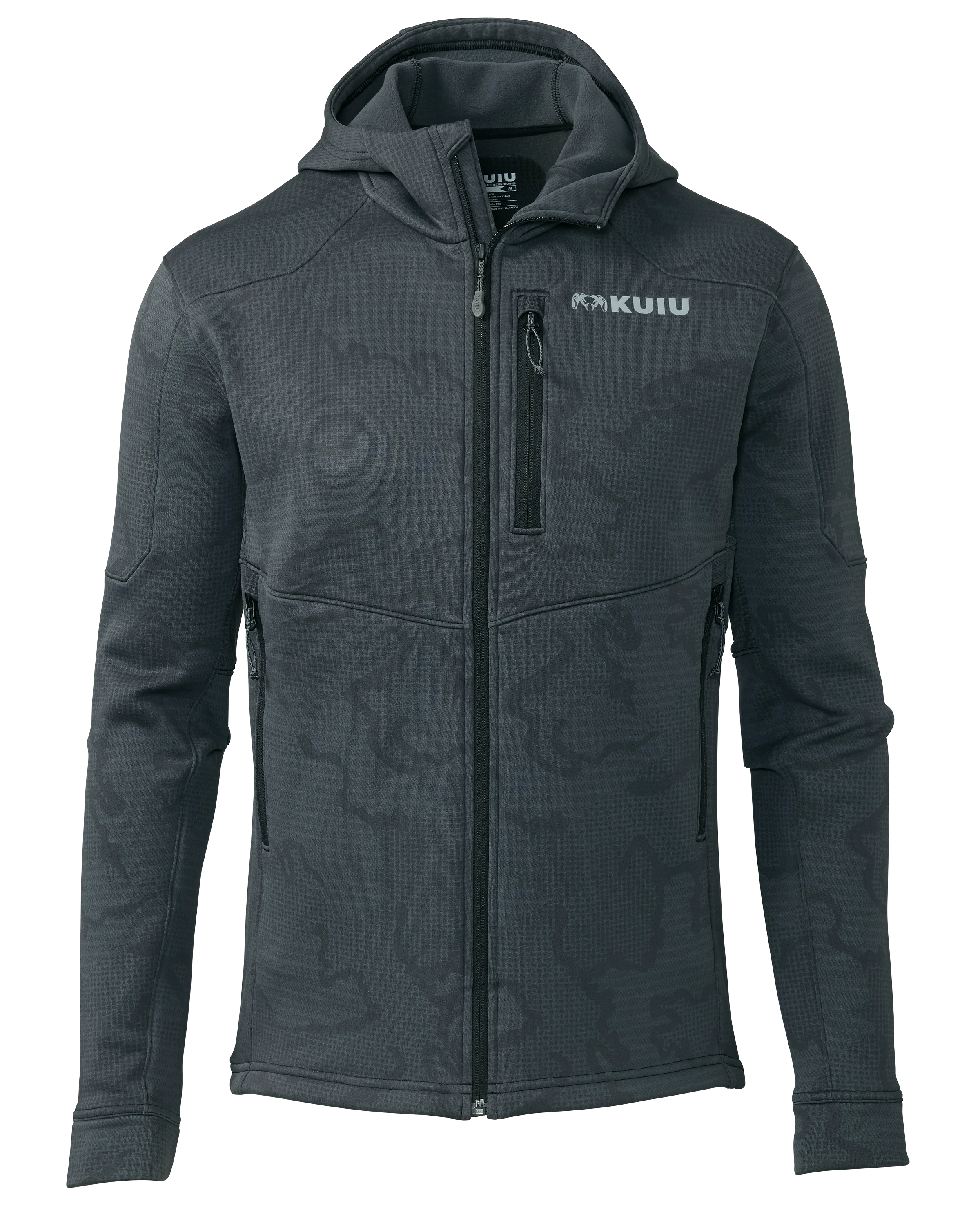 Ridgepoint Fleece Full Zip Hoodie | Gunmetal