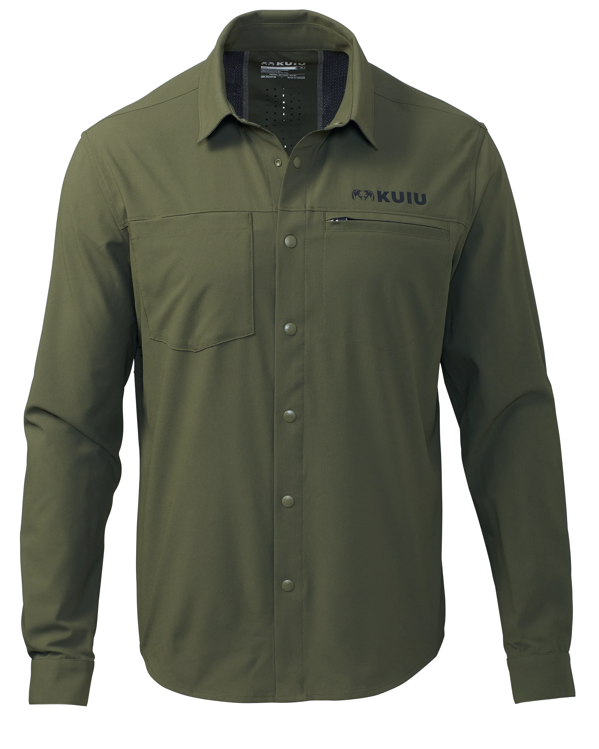 Mesa Vented LS Snap Shirt | Olive