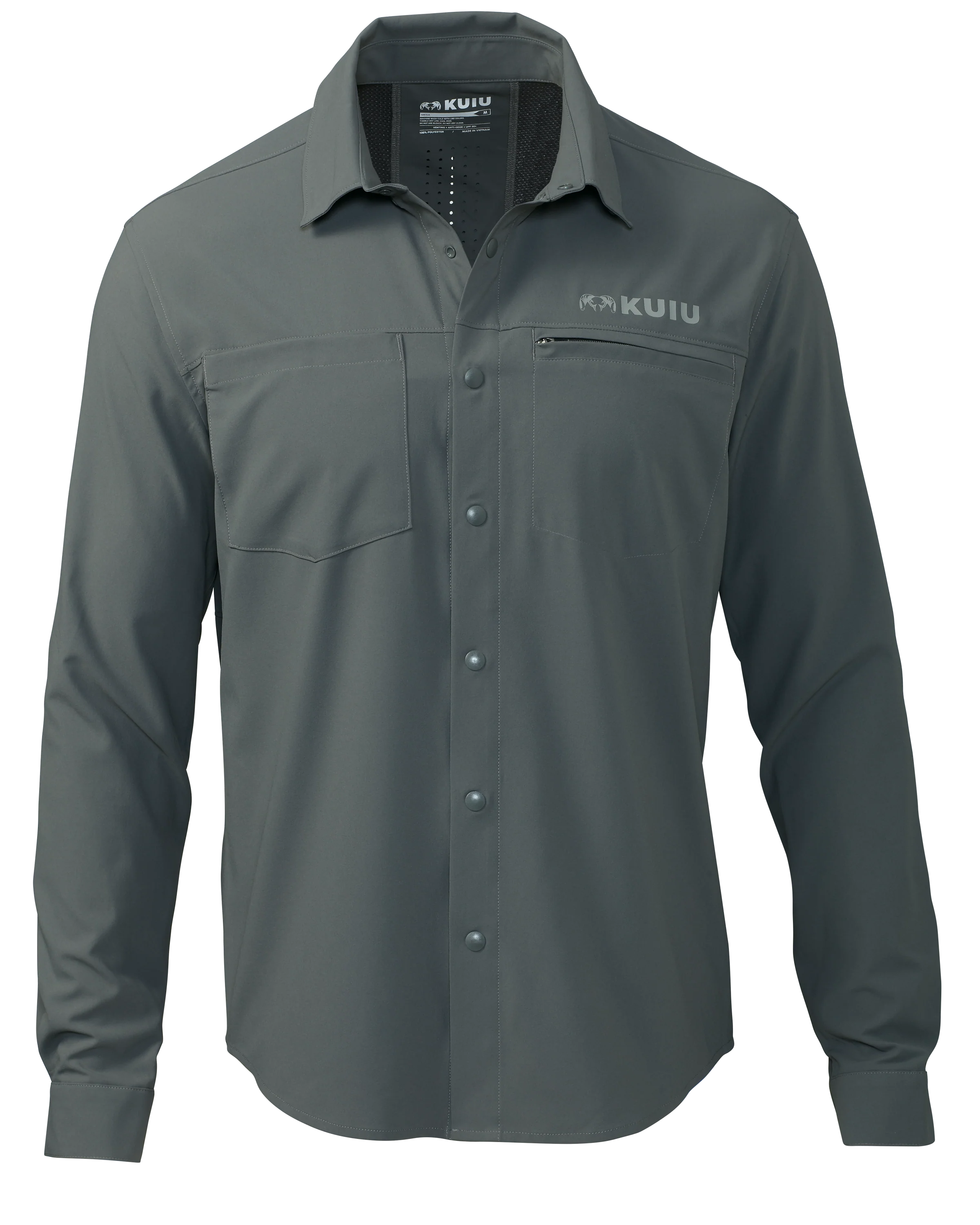Mesa Vented LS Snap Shirt | Stone