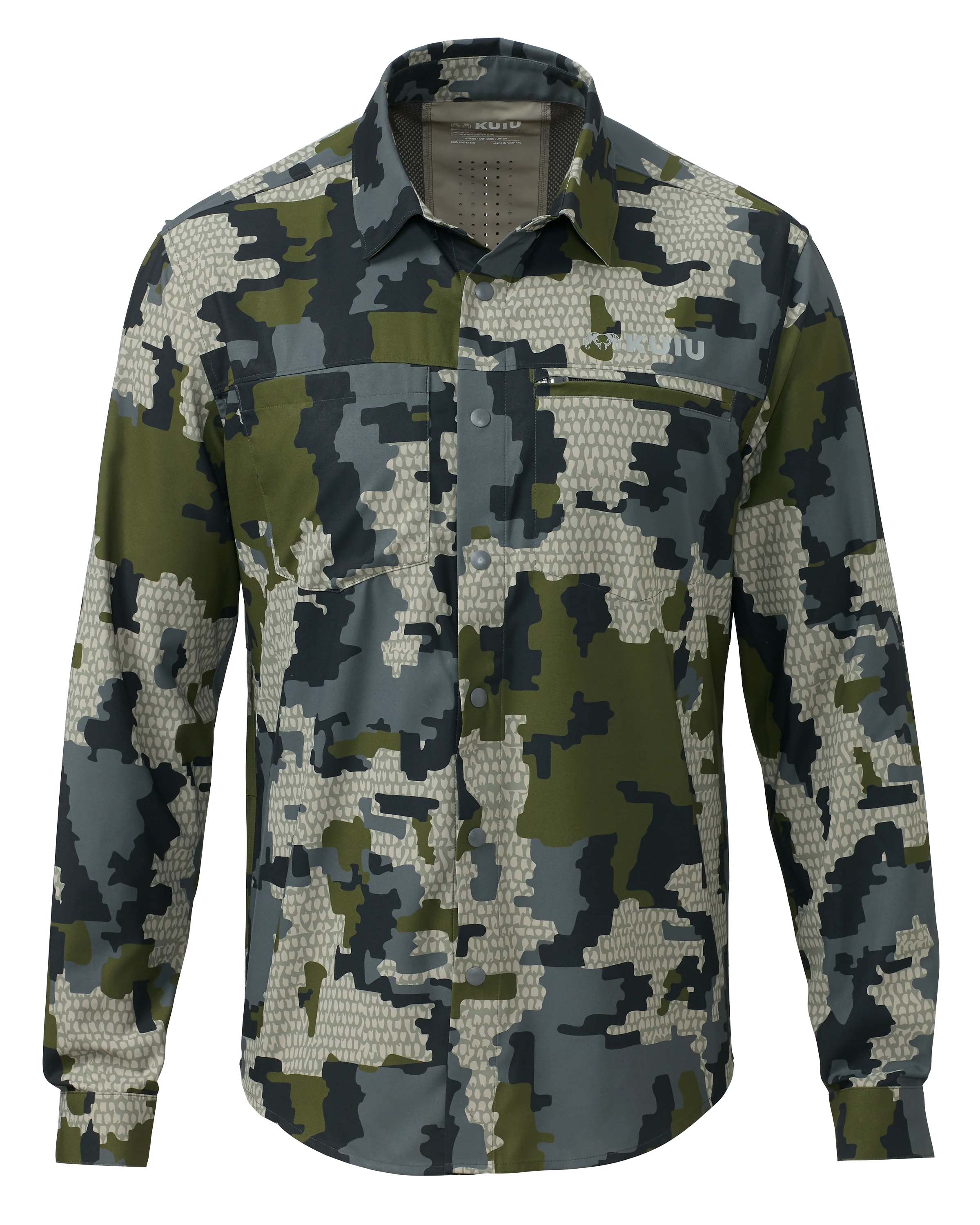 Mesa Vented LS Snap Shirt | Verde