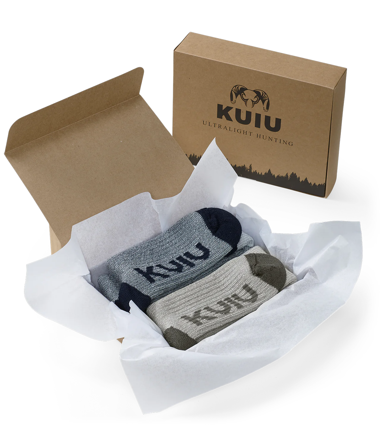 KUIU Merino Wool Sock Gift Set | Black-Ash