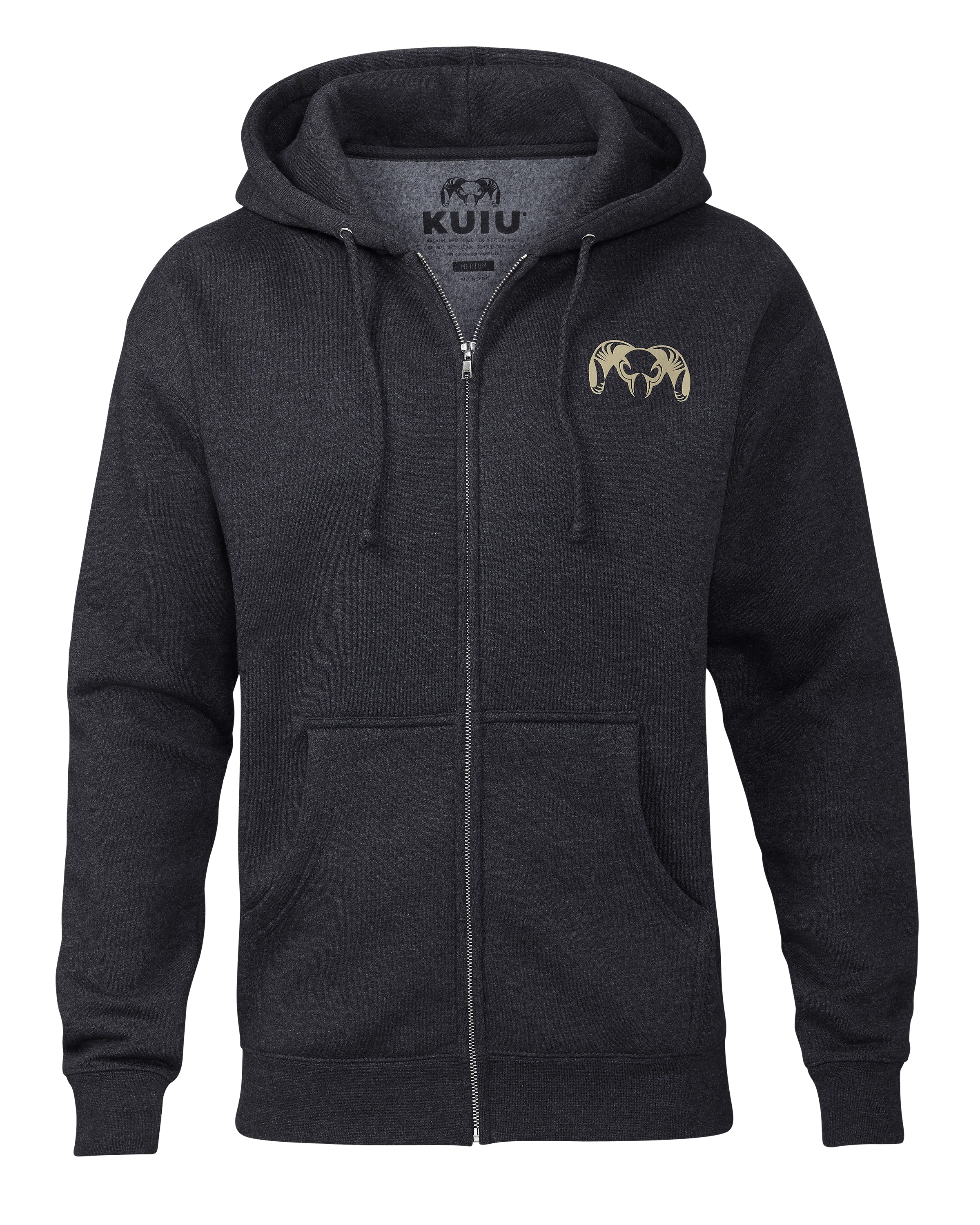 KUIU Island Full-Zip Hoodie | Charcoal