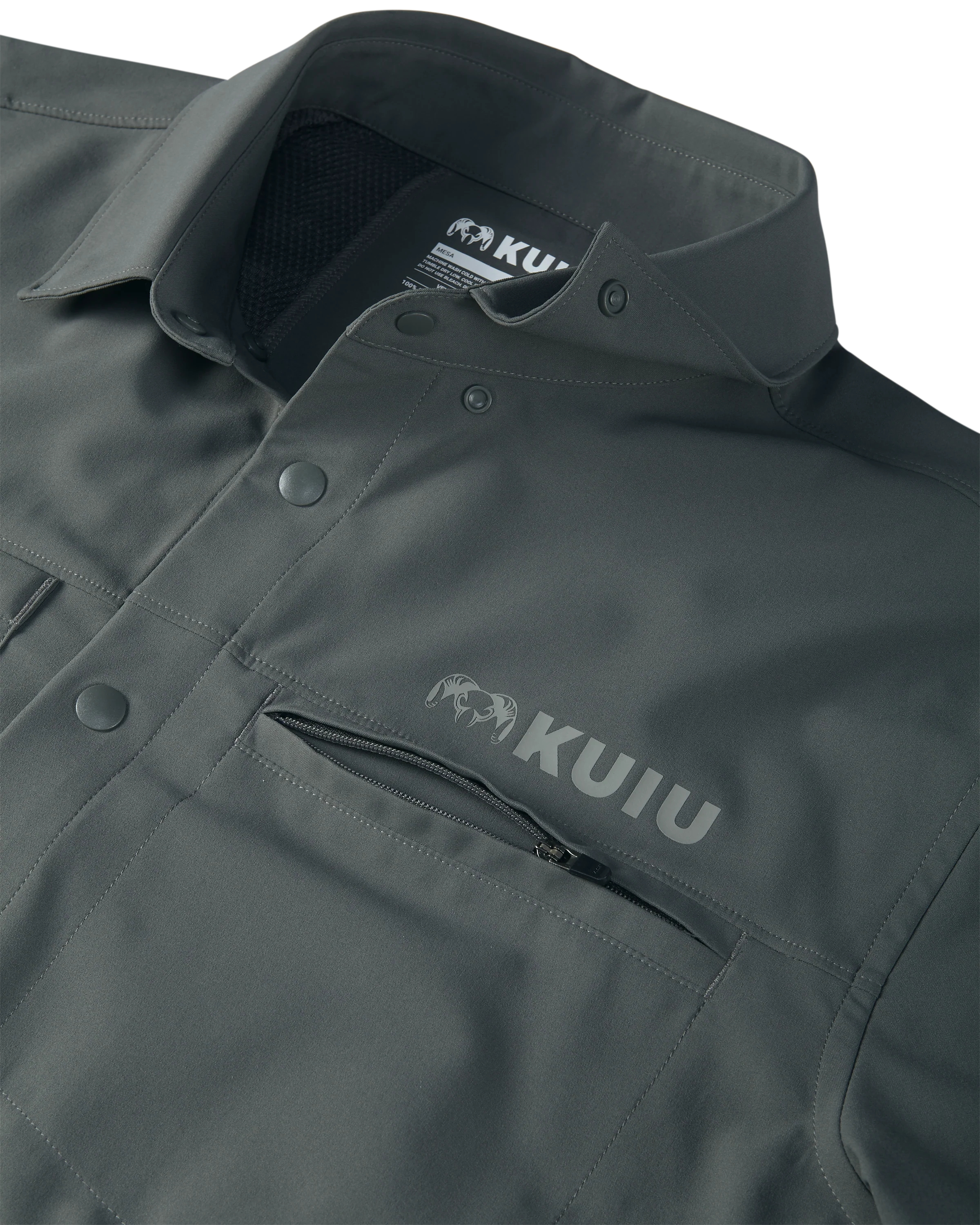 Mesa Vented LS Snap Shirt | Stone