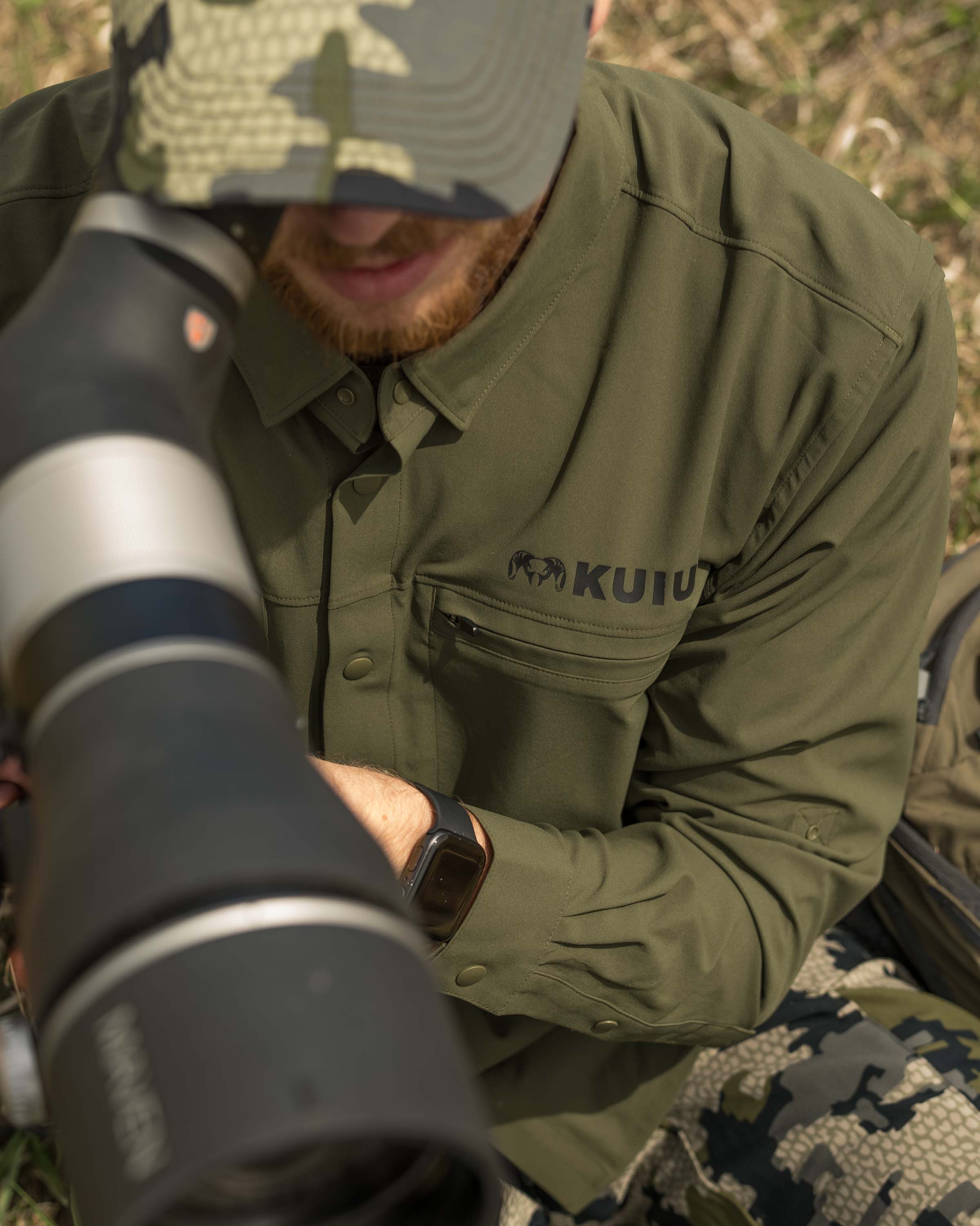 Mesa Vented LS Snap Shirt | Khaki