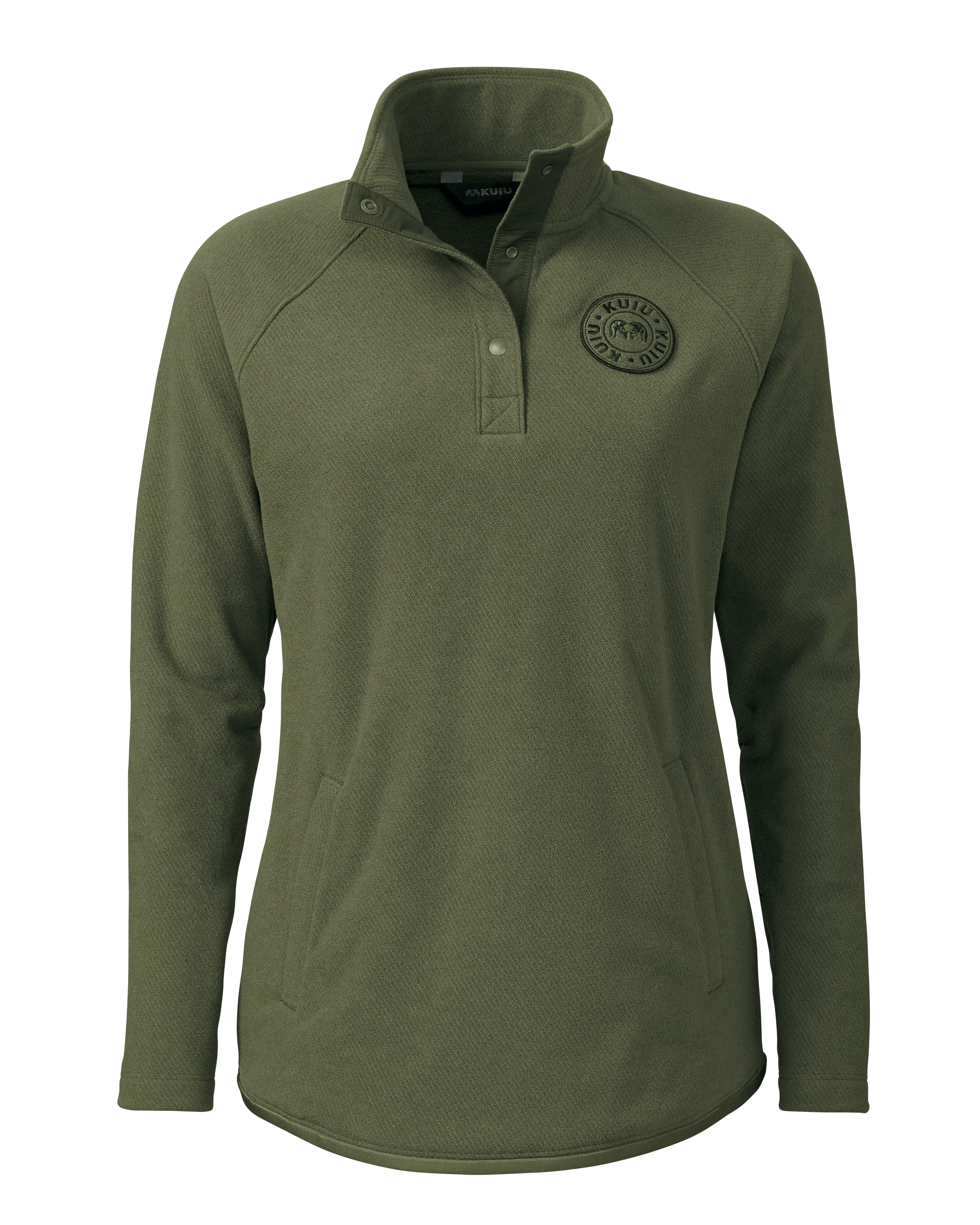 Women's Cascade Twill Fleece Pullover | Olive