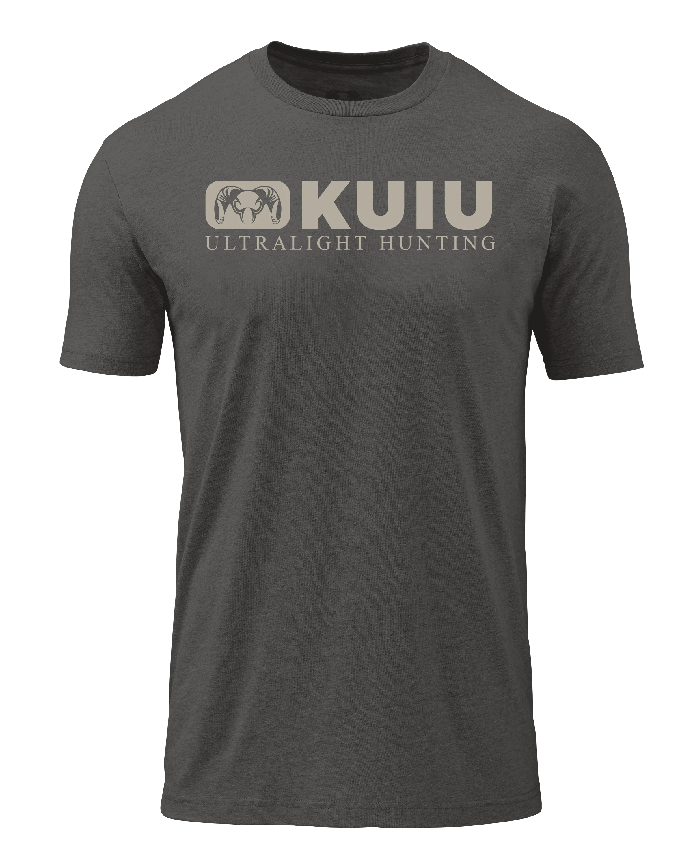KUIU Block Logo T-Shirt | Heather Heavy Metal