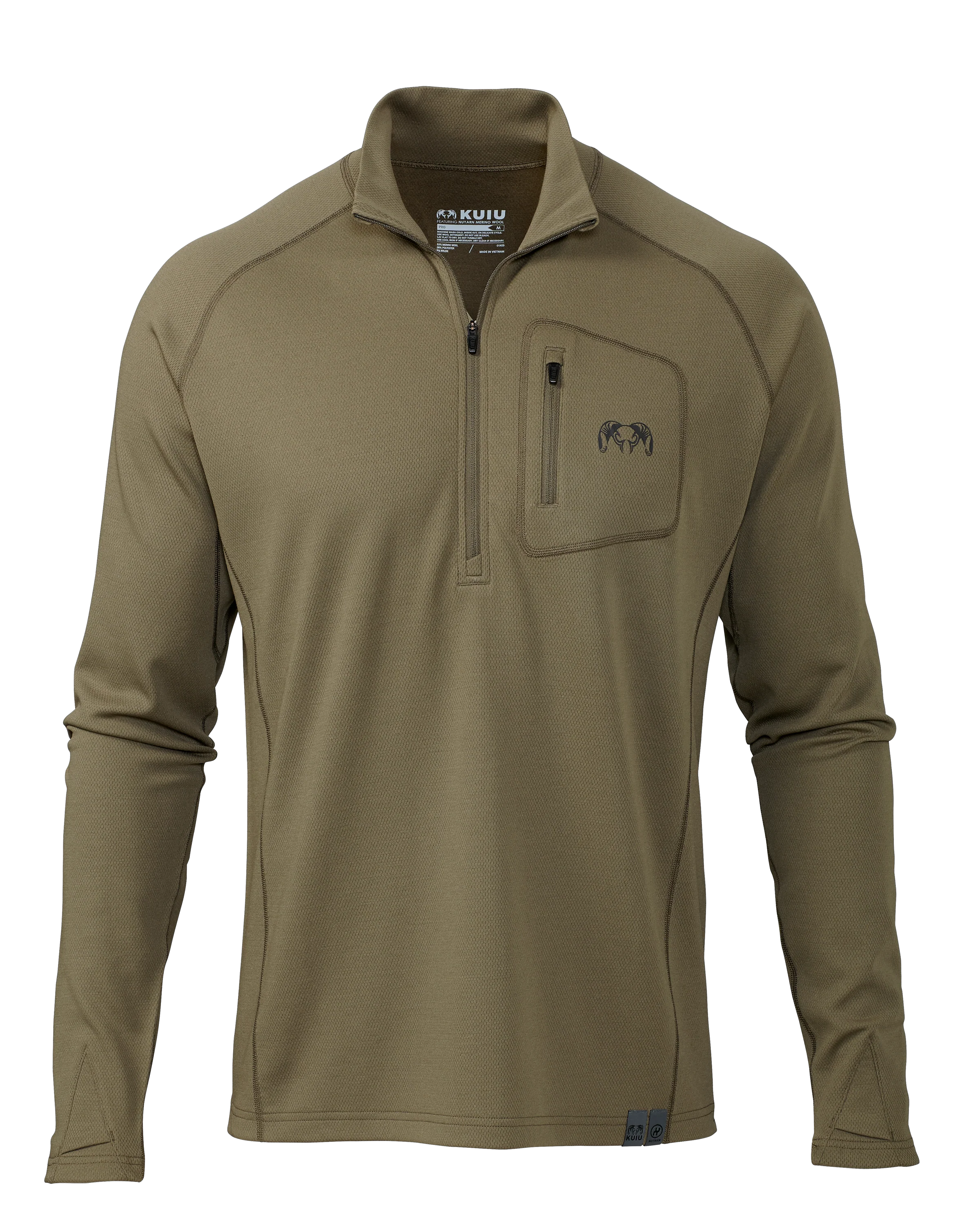 PRO Merino 200 Zip-T | Ash