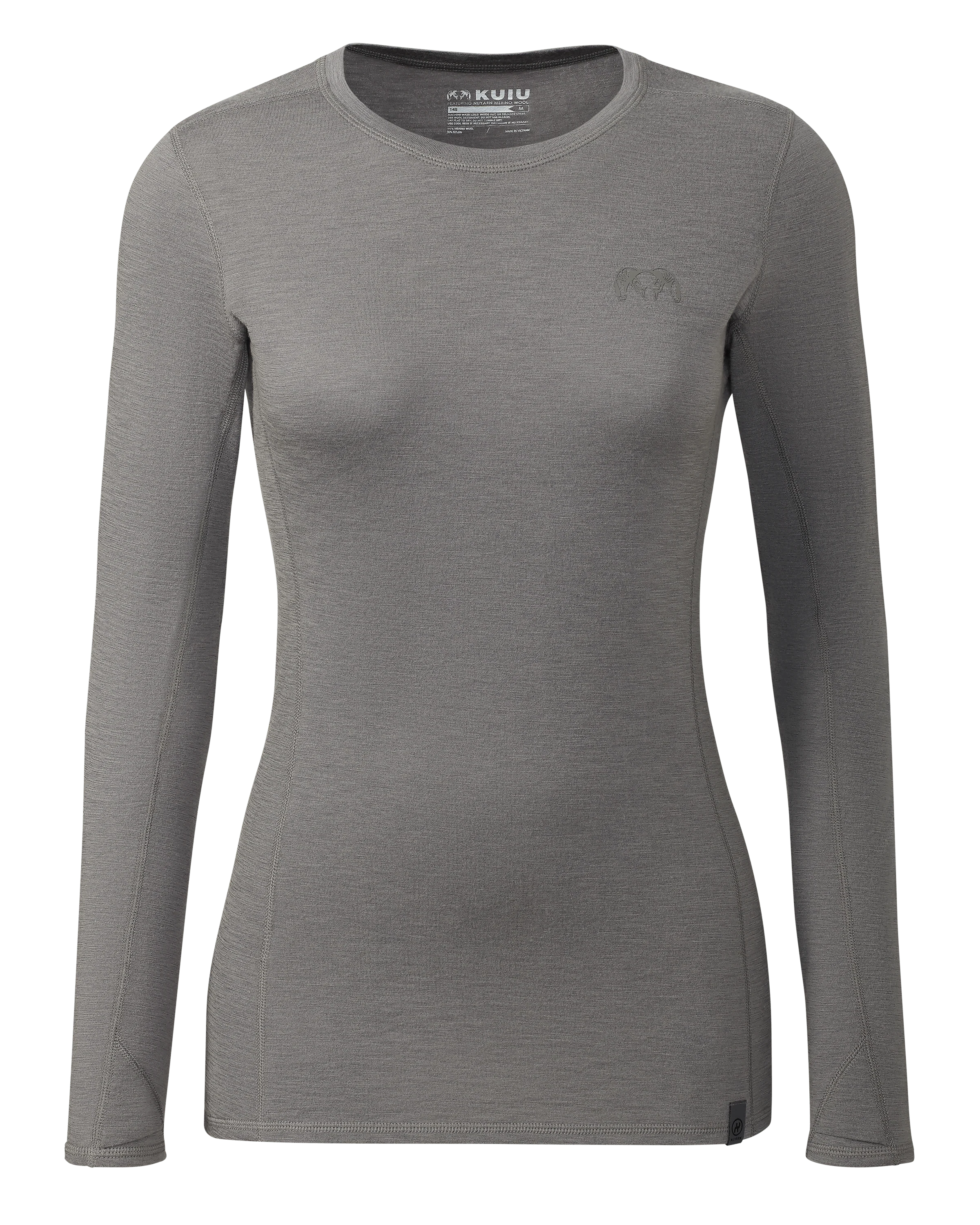 Women's ULTRA Merino 145 LS Crew | Warm Grey