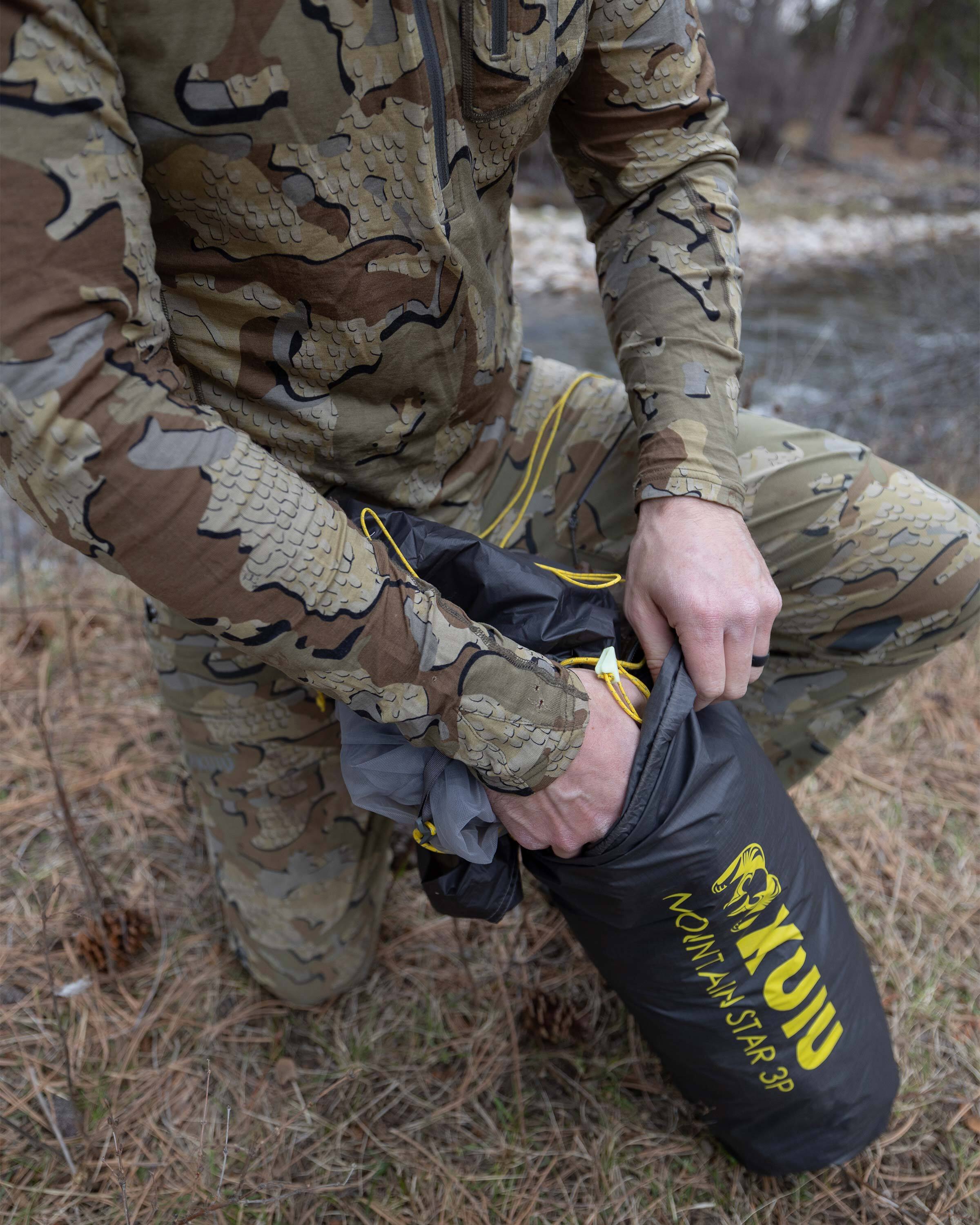 Mountain Star 3 Person Tent | Gunmetal-Camel