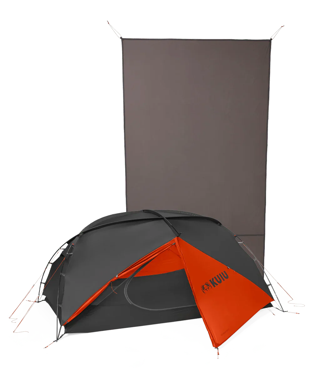 Mountain Star 2 Person Tent Set | Gunmetal-Orange