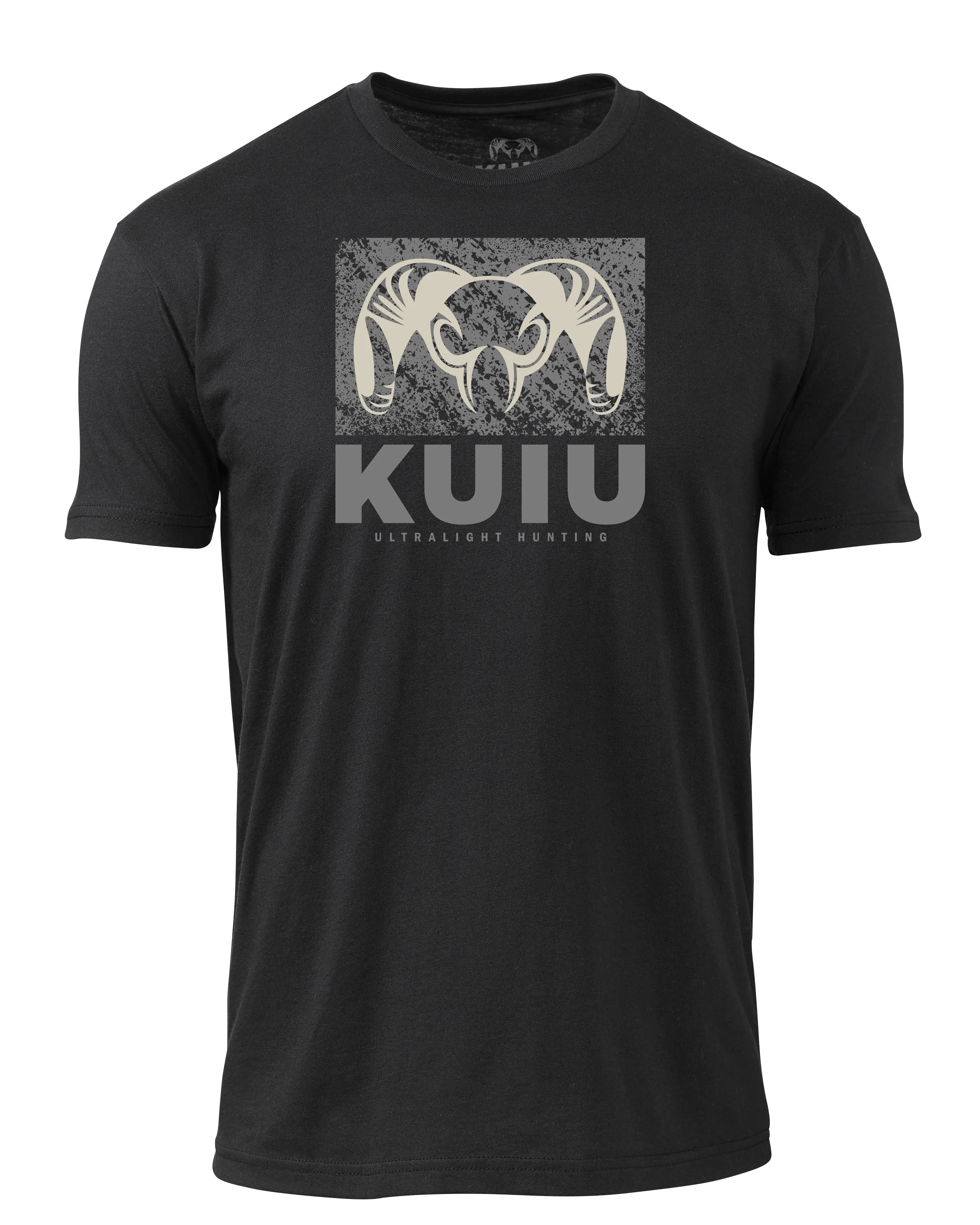 KUIU Distressed Box Logo T-Shirt | Black