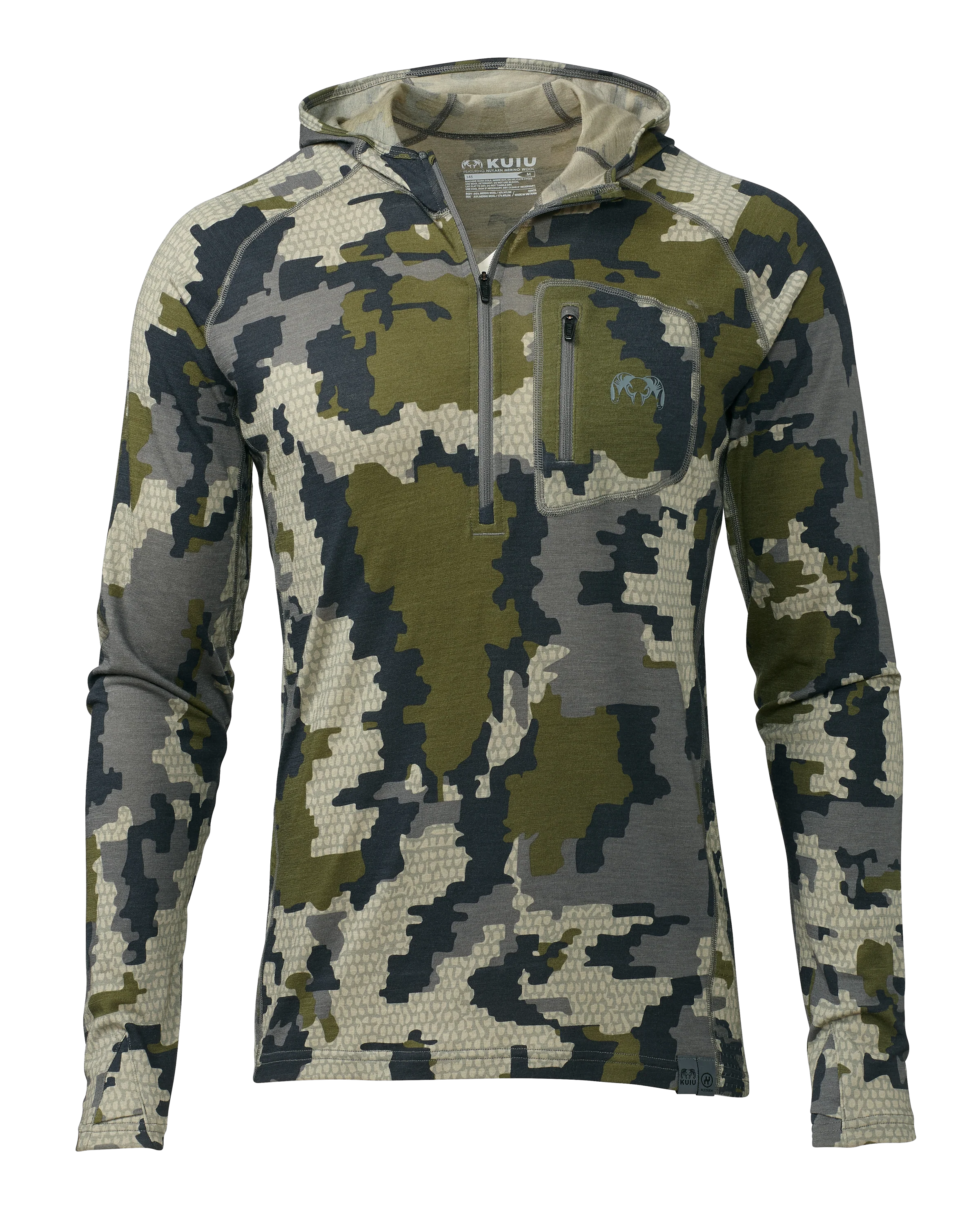 ULTRA Merino 145 Zip-T Hunting Hoodie | Verde
