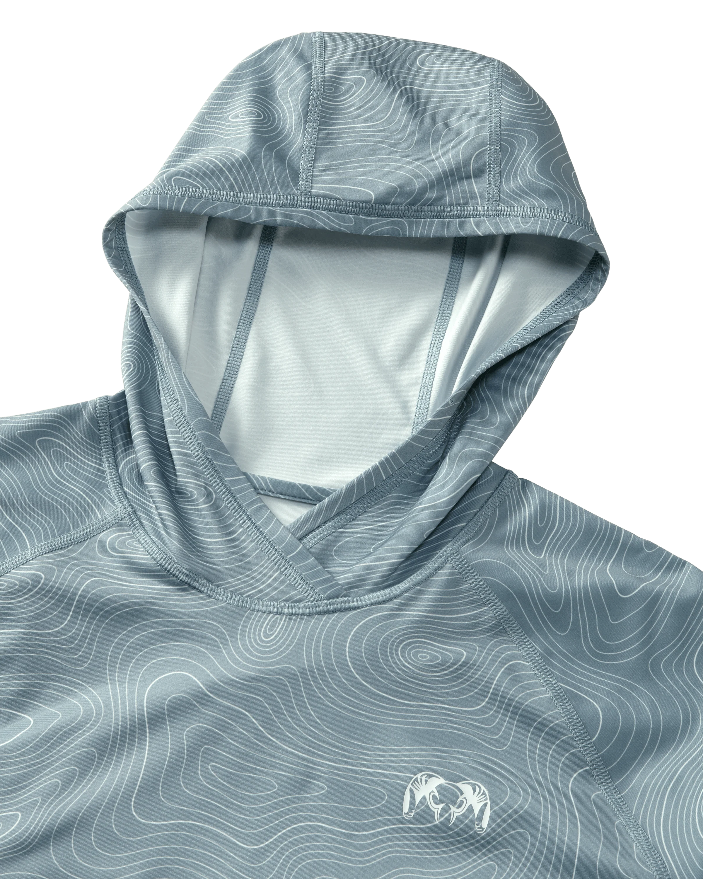 Gila LS Hoodie | Skyline Topo Print