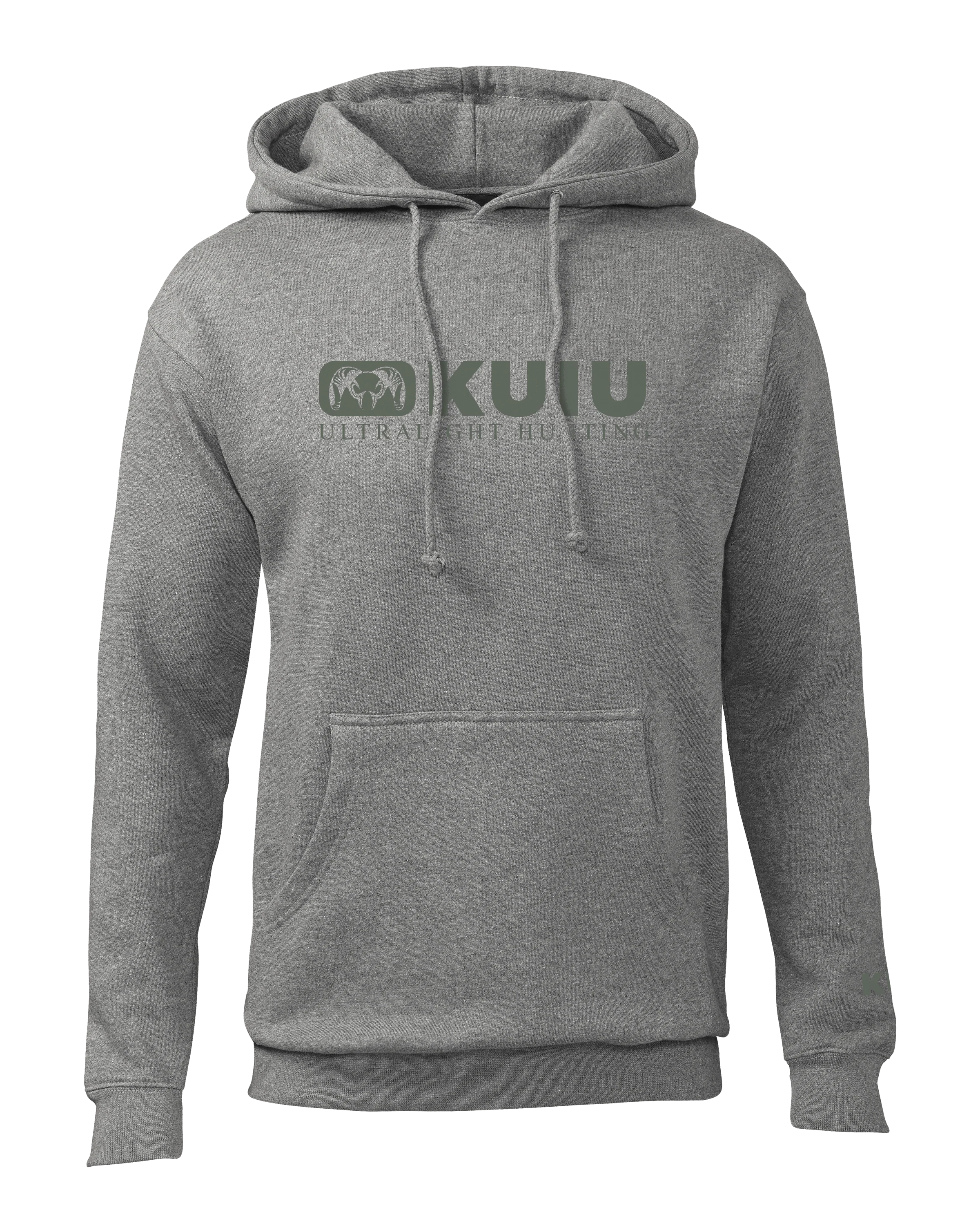 Block Logo Hoodie | Heather Grey