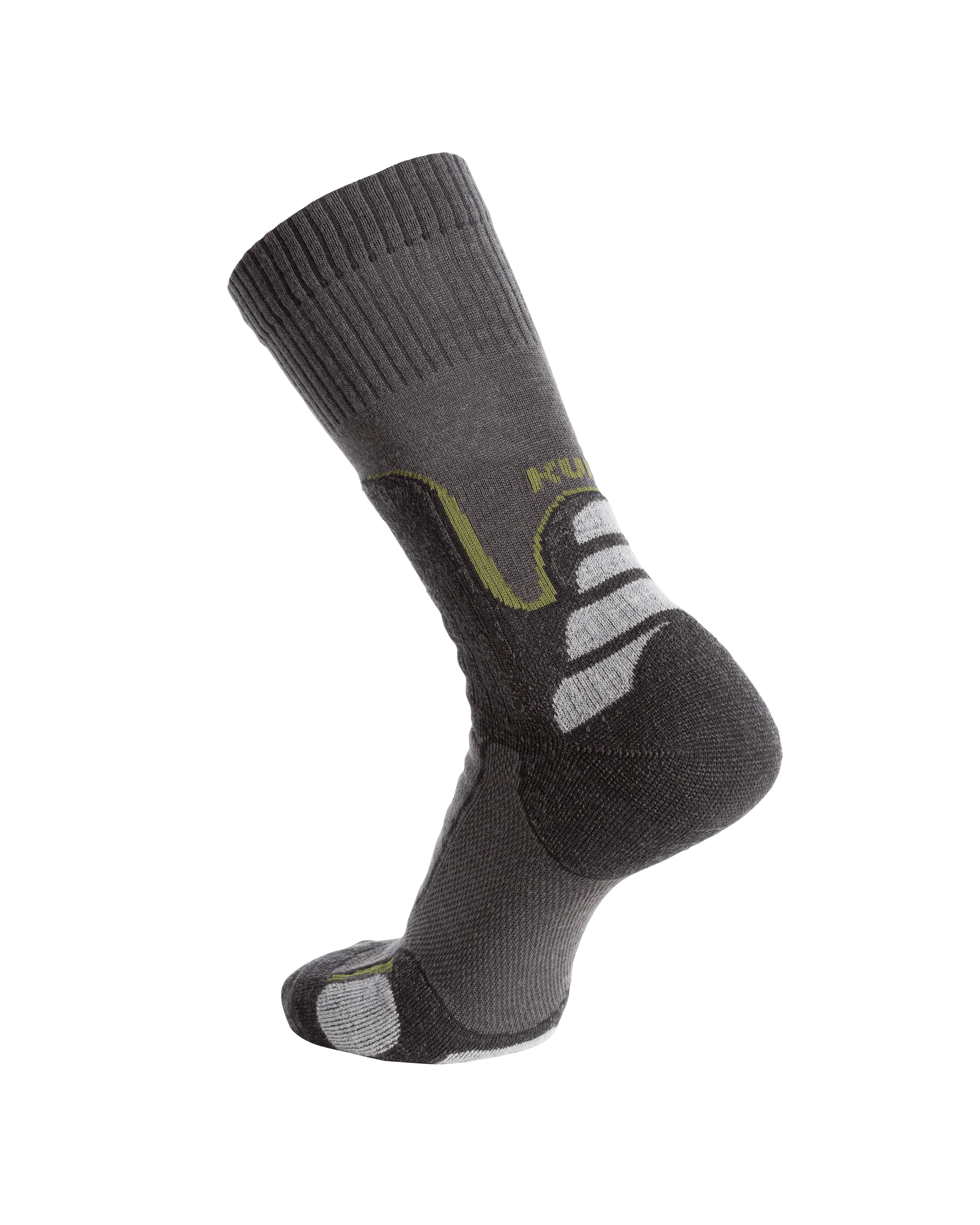 Ultra Merino Midweight Mountain Sock | Grey Green