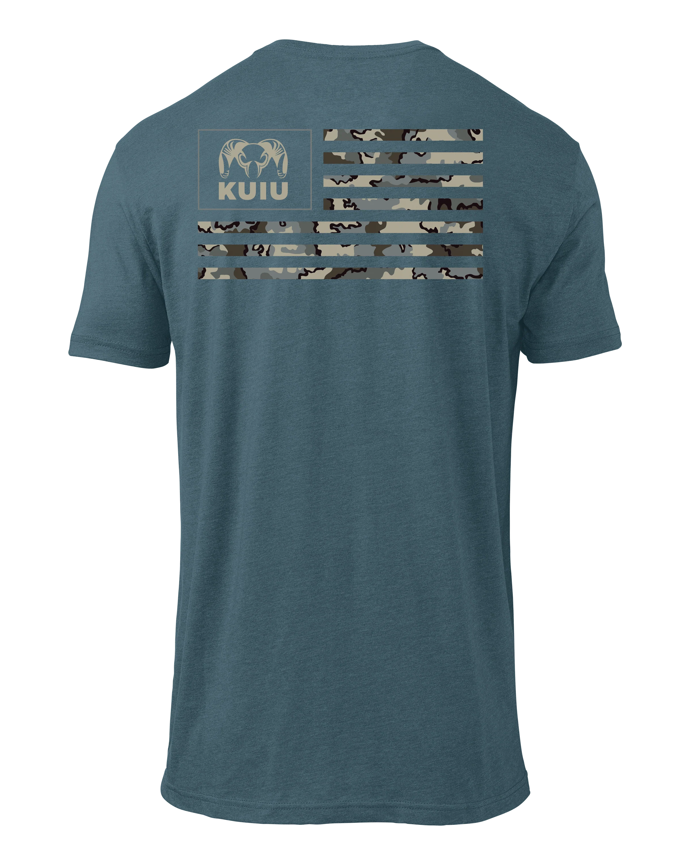 KUIU Vias Ram Flag T-Shirt | Indigo