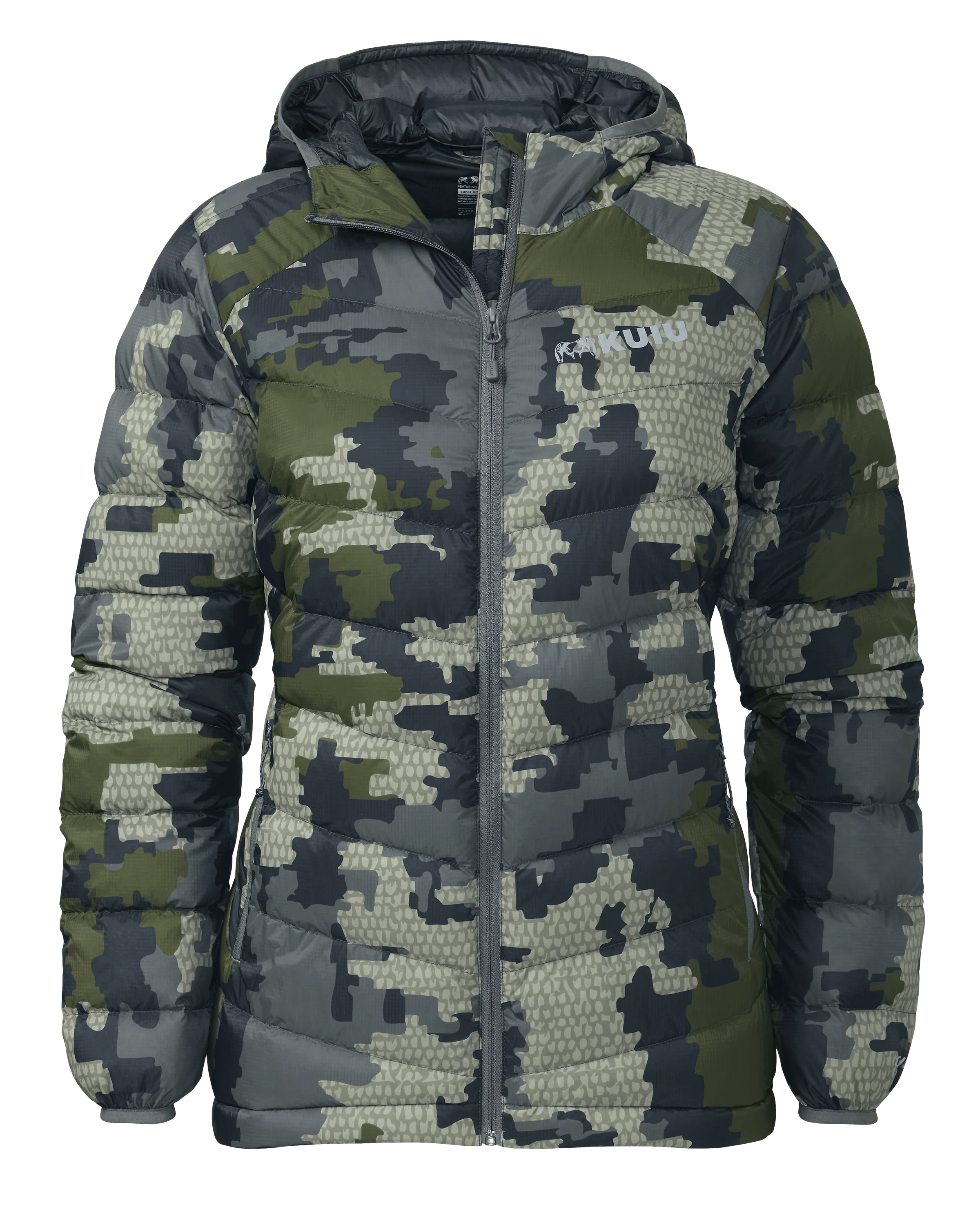 Women's Super Down LT Hooded Jacket | Verde