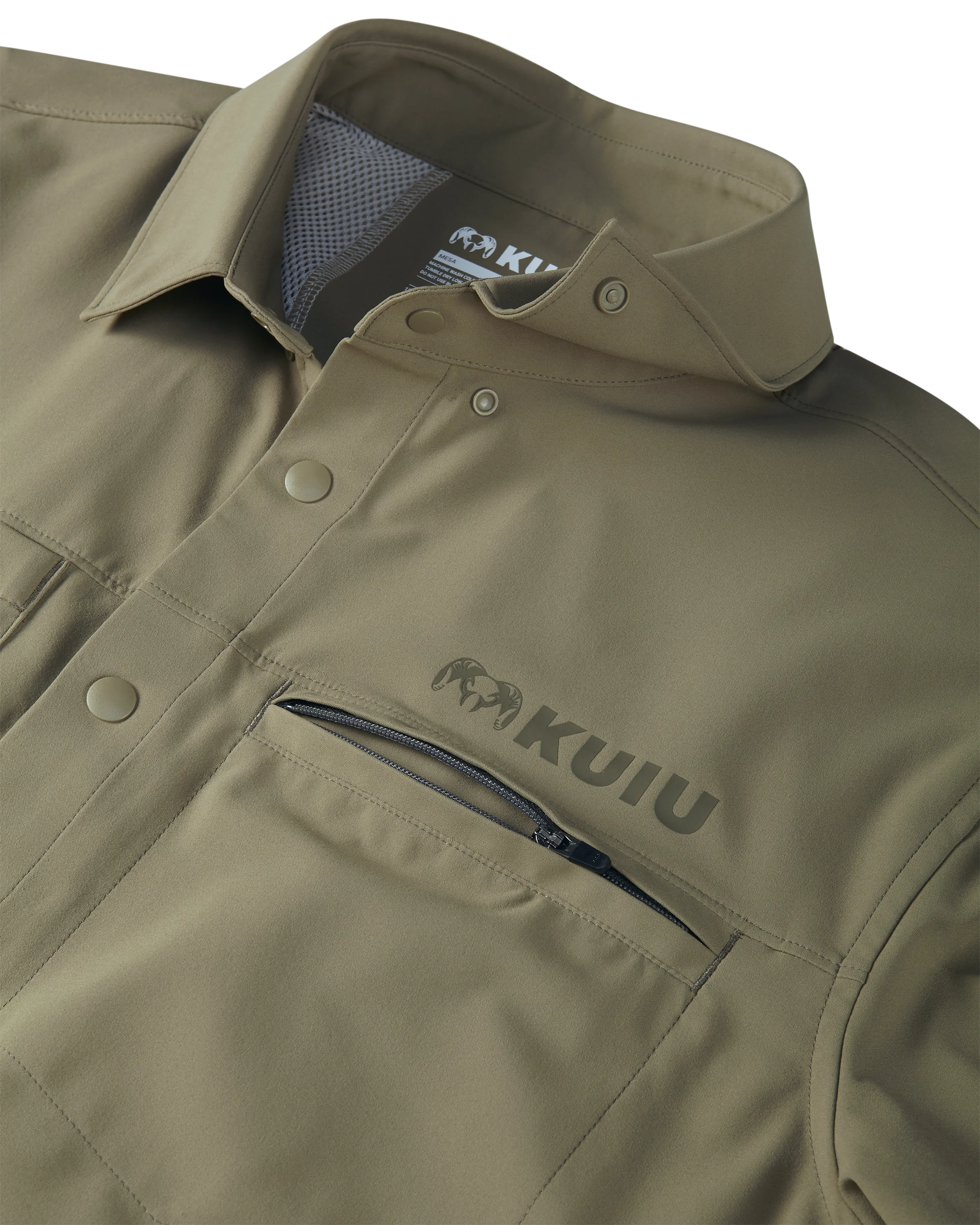 Mesa Vented SS Snap Shirt | Khaki