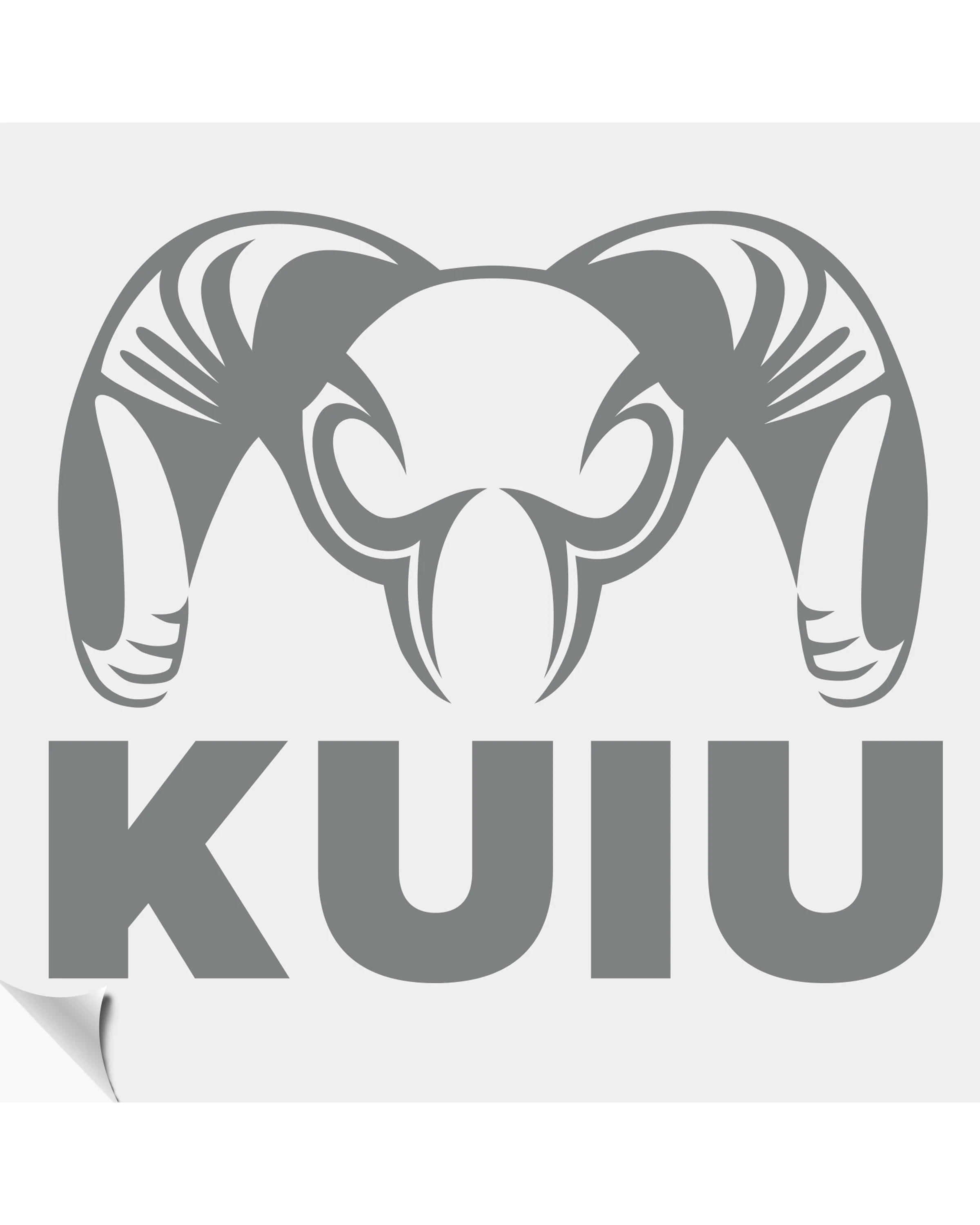 KUIU Cut Vinyl Decal | Grey