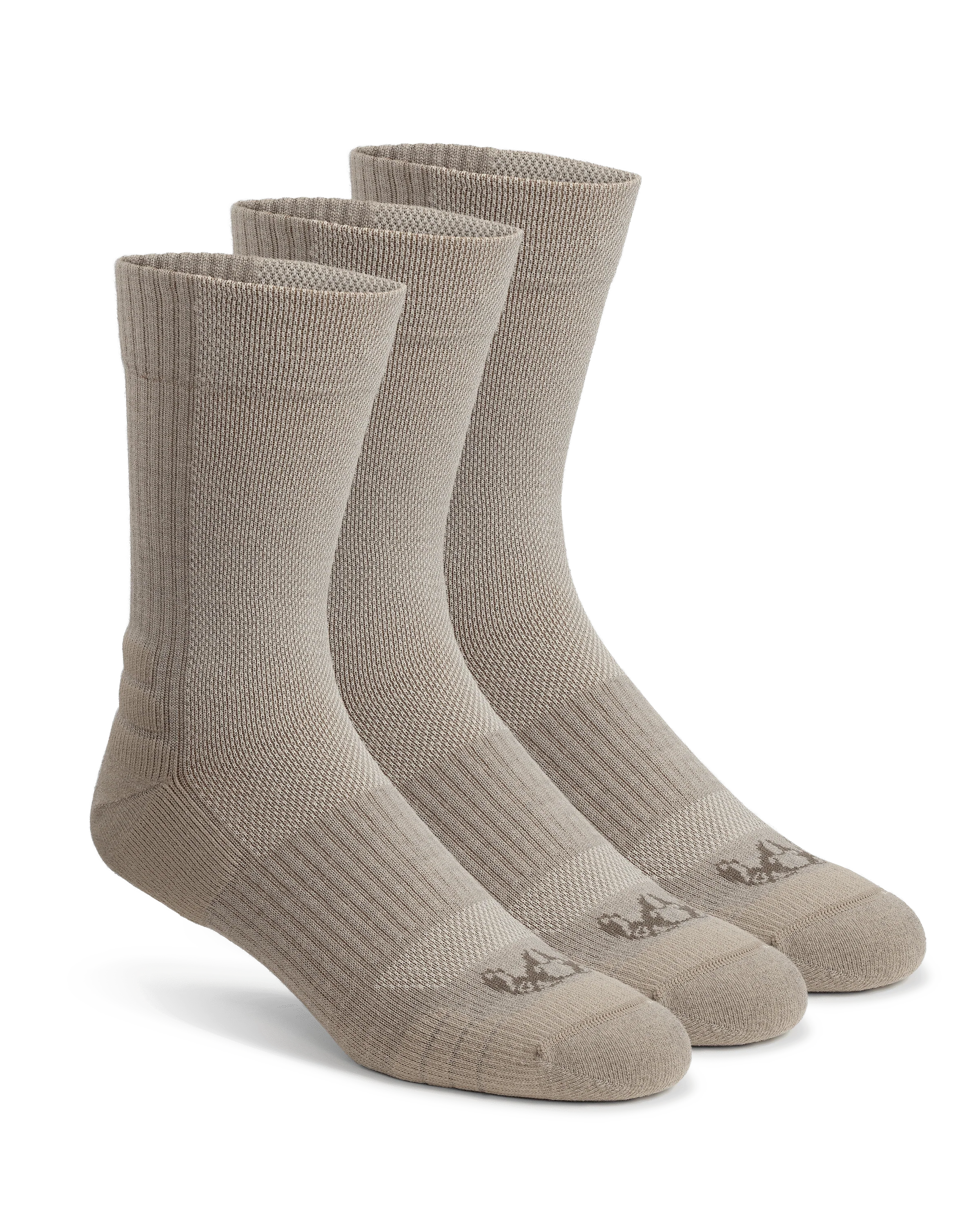 Merino Lightweight Performance Sock 3-Pair Pack | Khaki