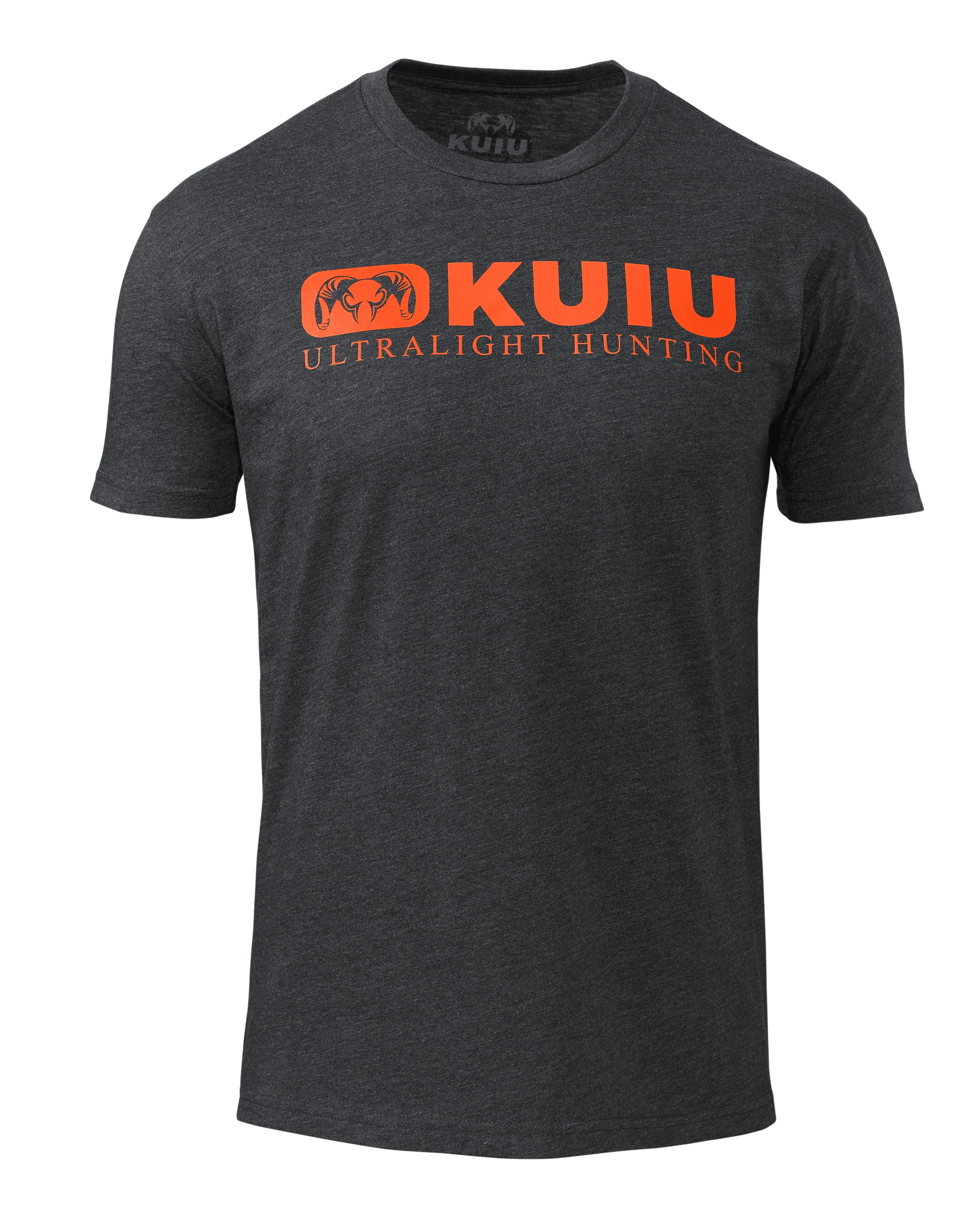 KUIU Block Logo T-Shirt | Charcoal/Orange