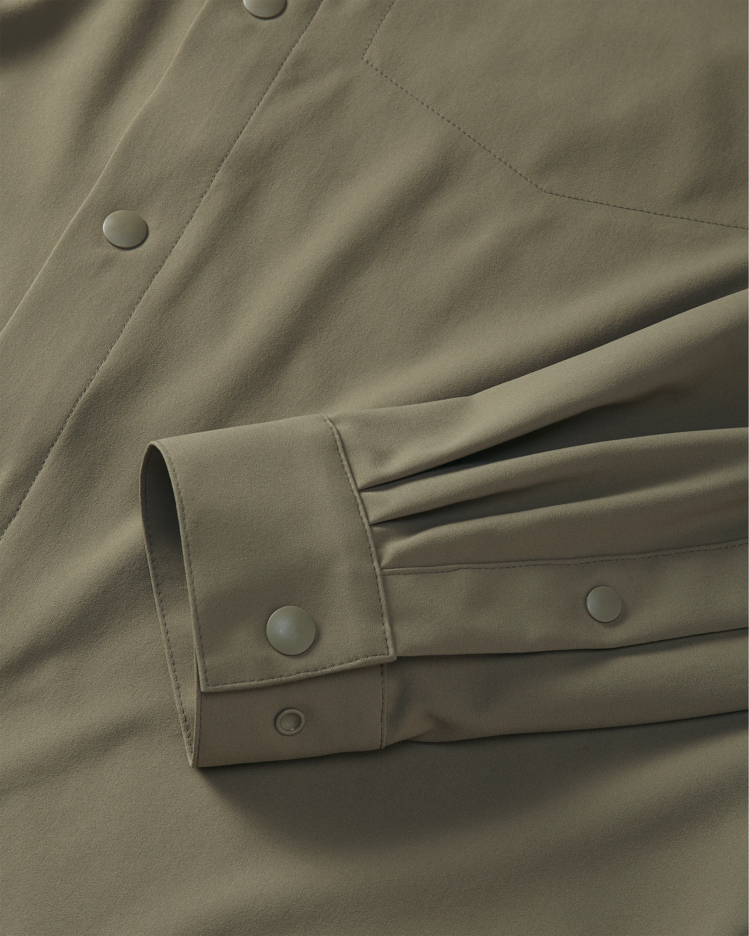 Mesa Vented LS Snap Shirt | Khaki