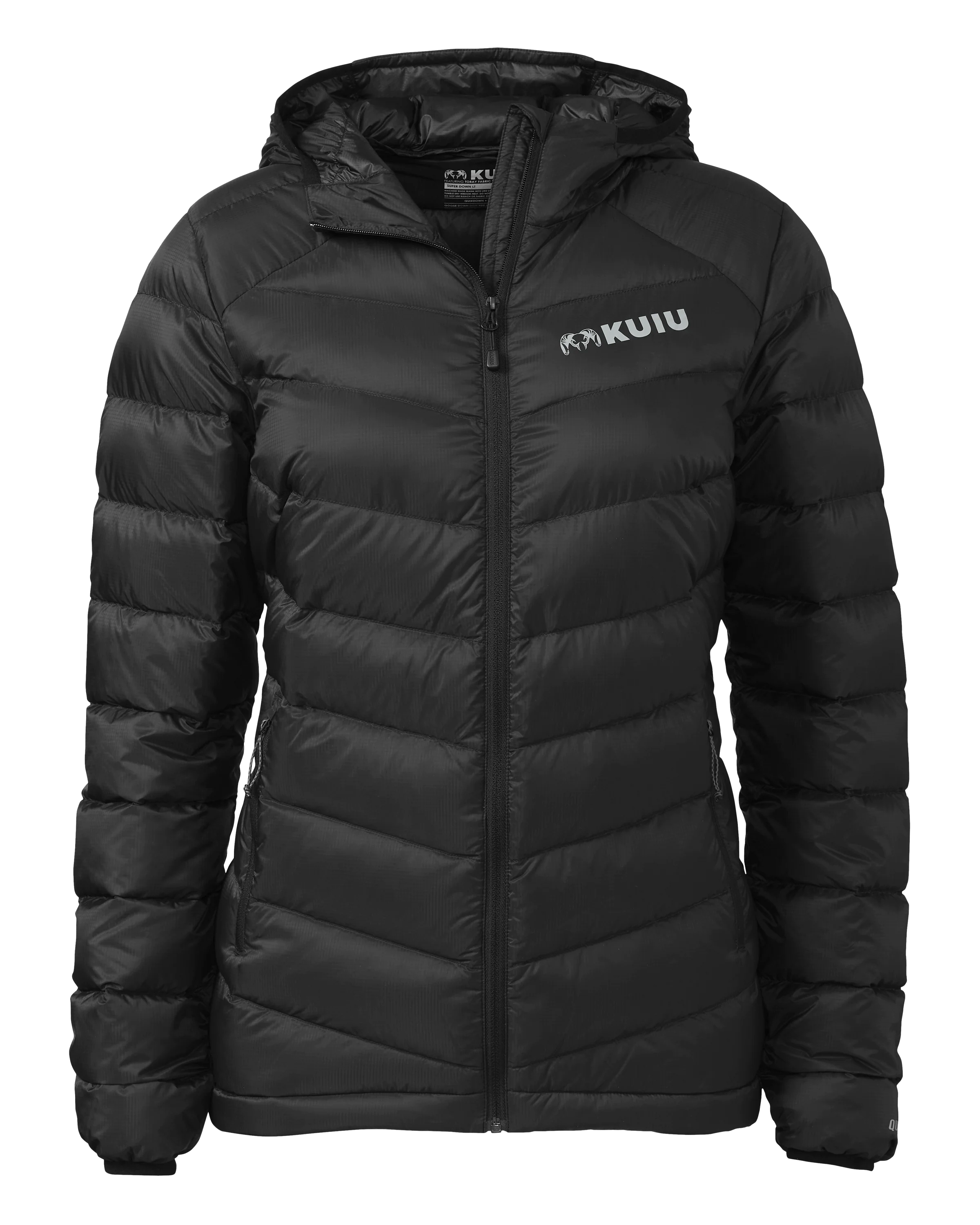 Women's Super Down LT Hooded Jacket | Black