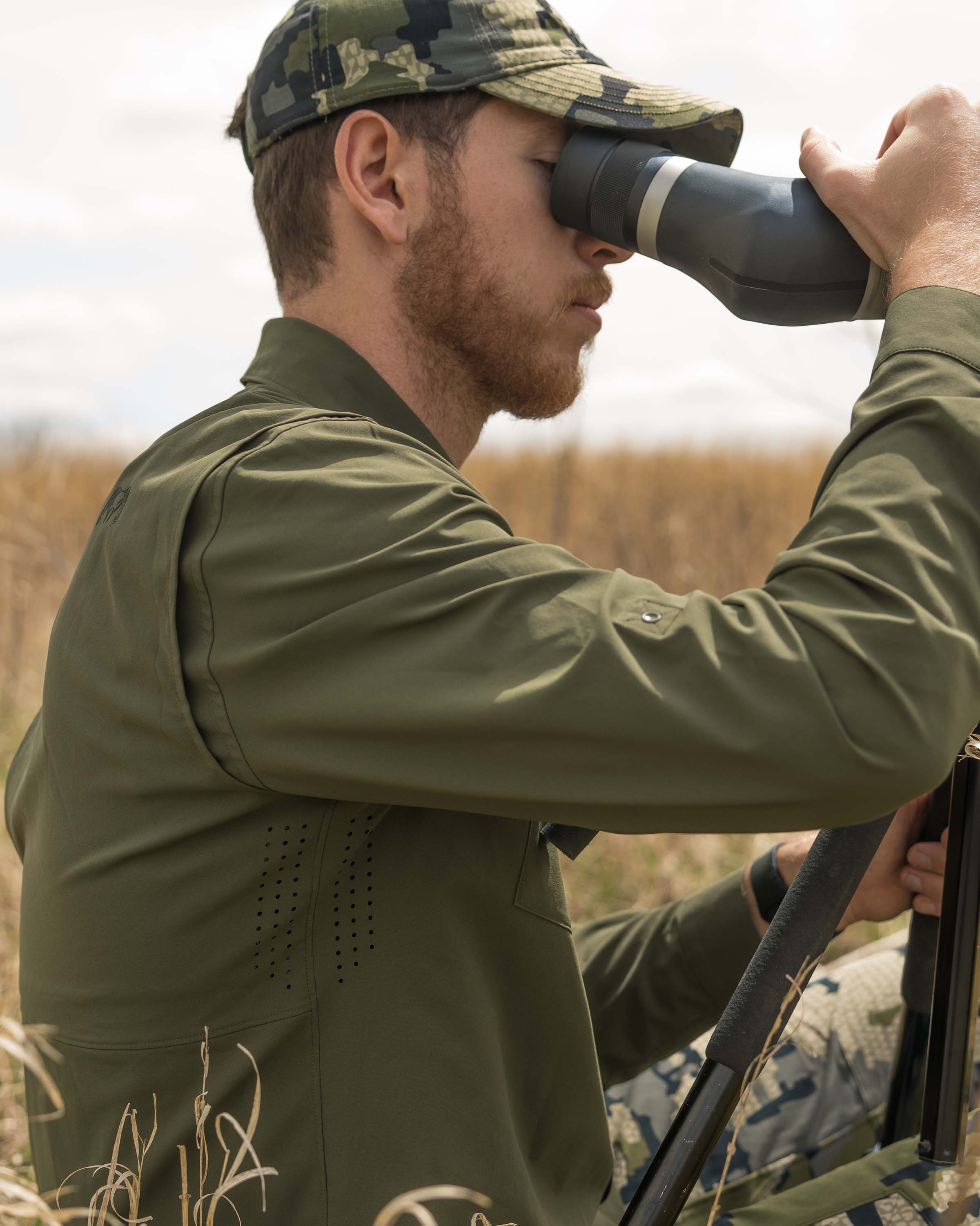 Mesa Vented LS Snap Shirt | Bone